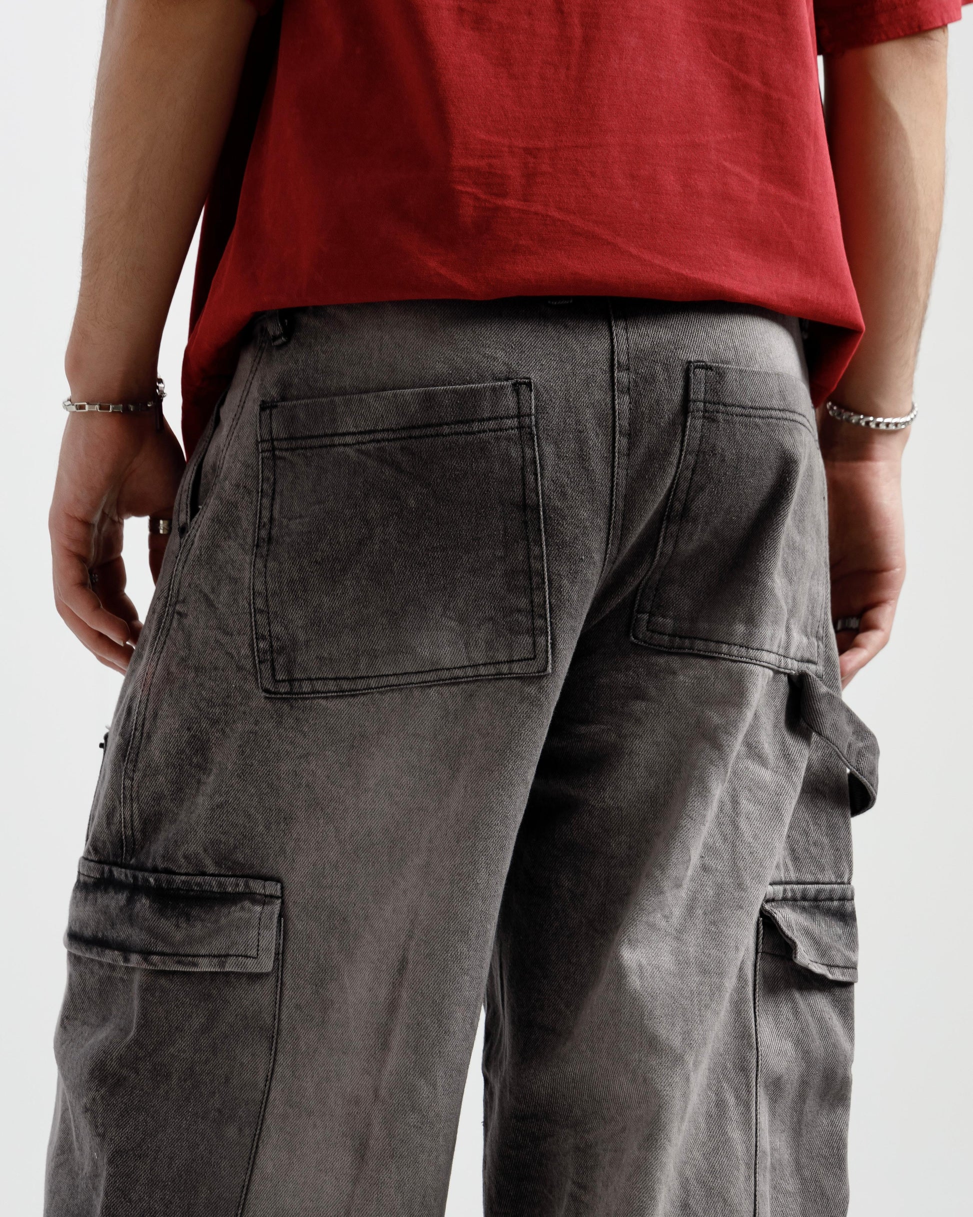 Loose Relaxed Carpenter Cargo Jeans