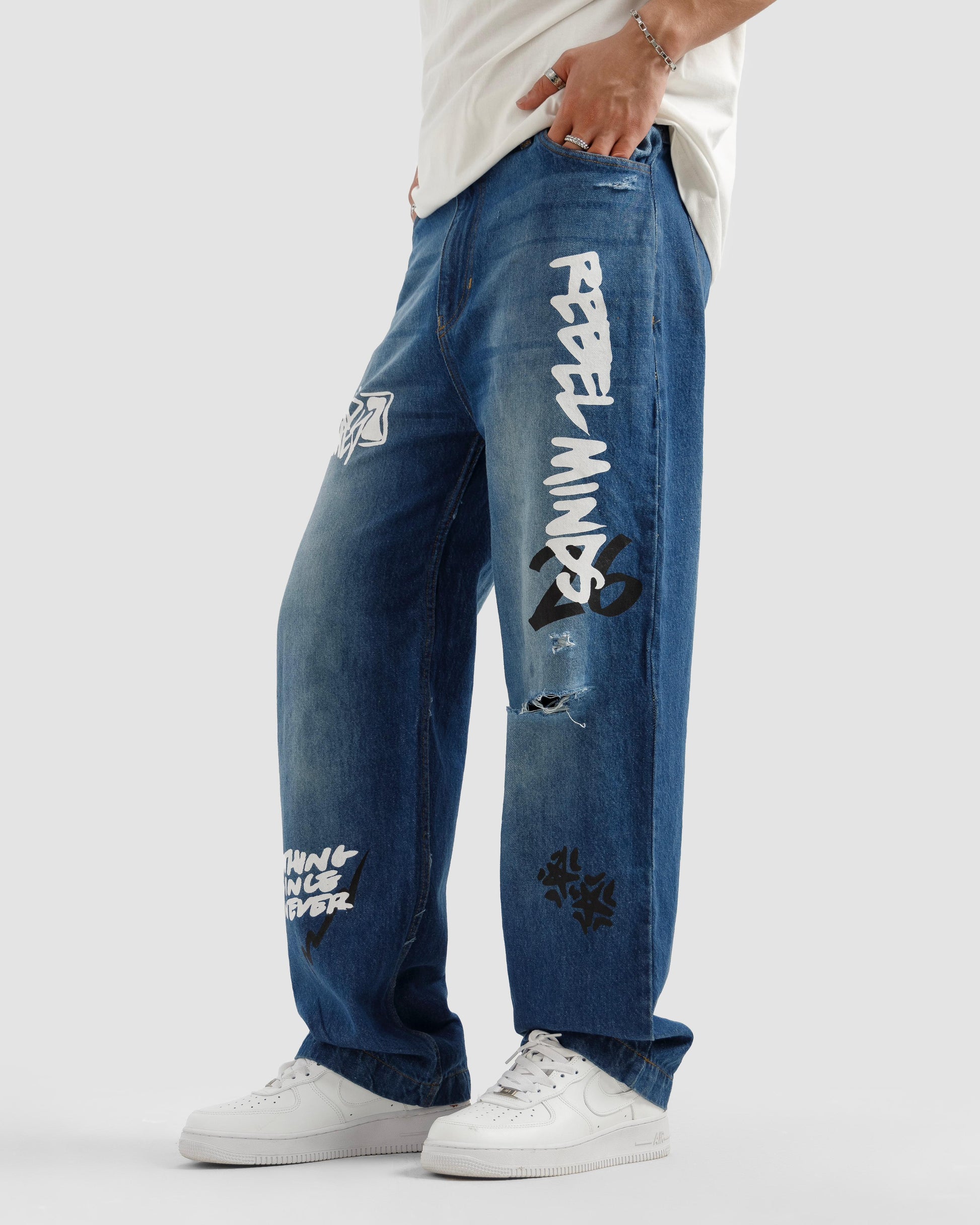Rebel Straight Fit Jeans