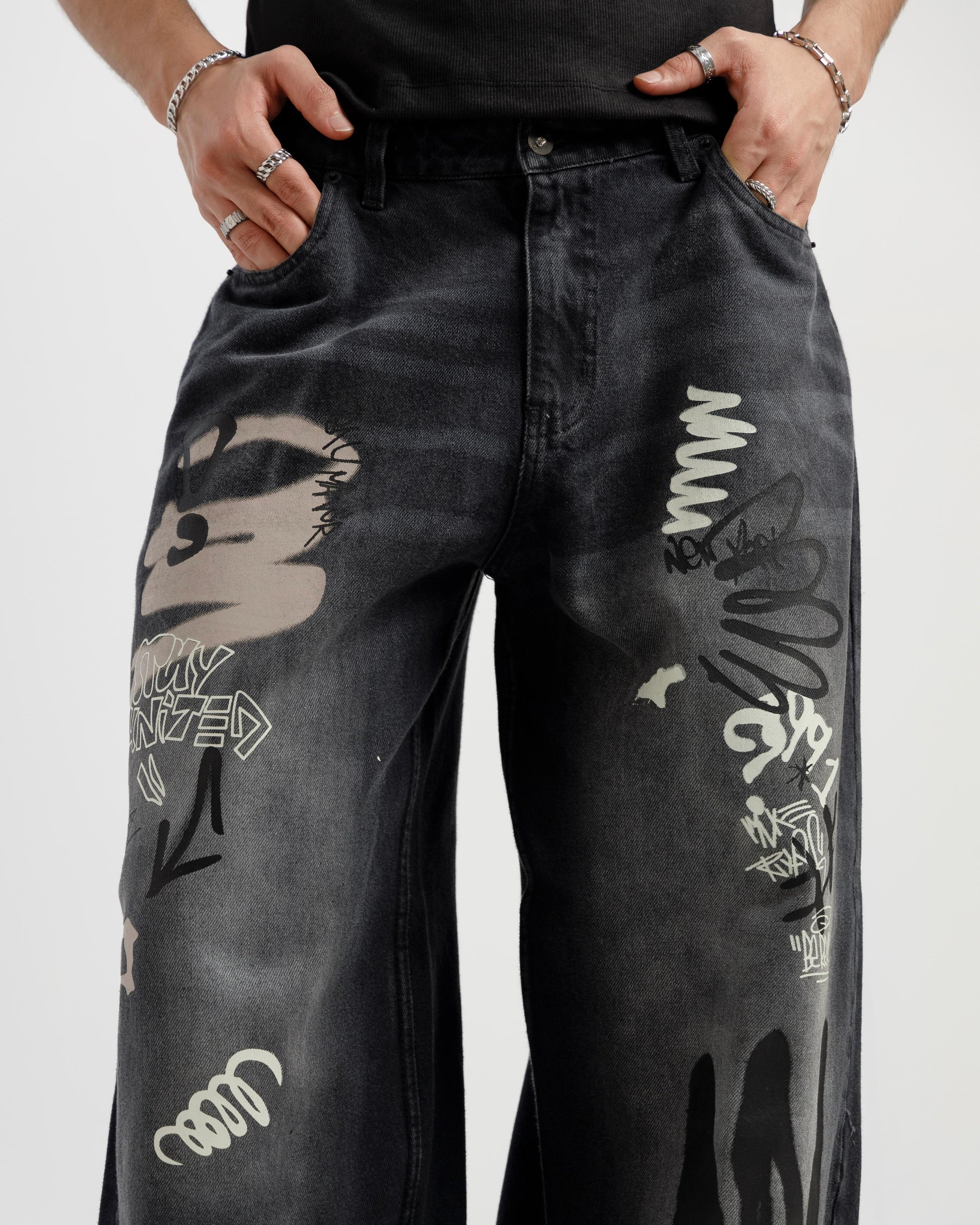 Graffiti Baggy Jeans