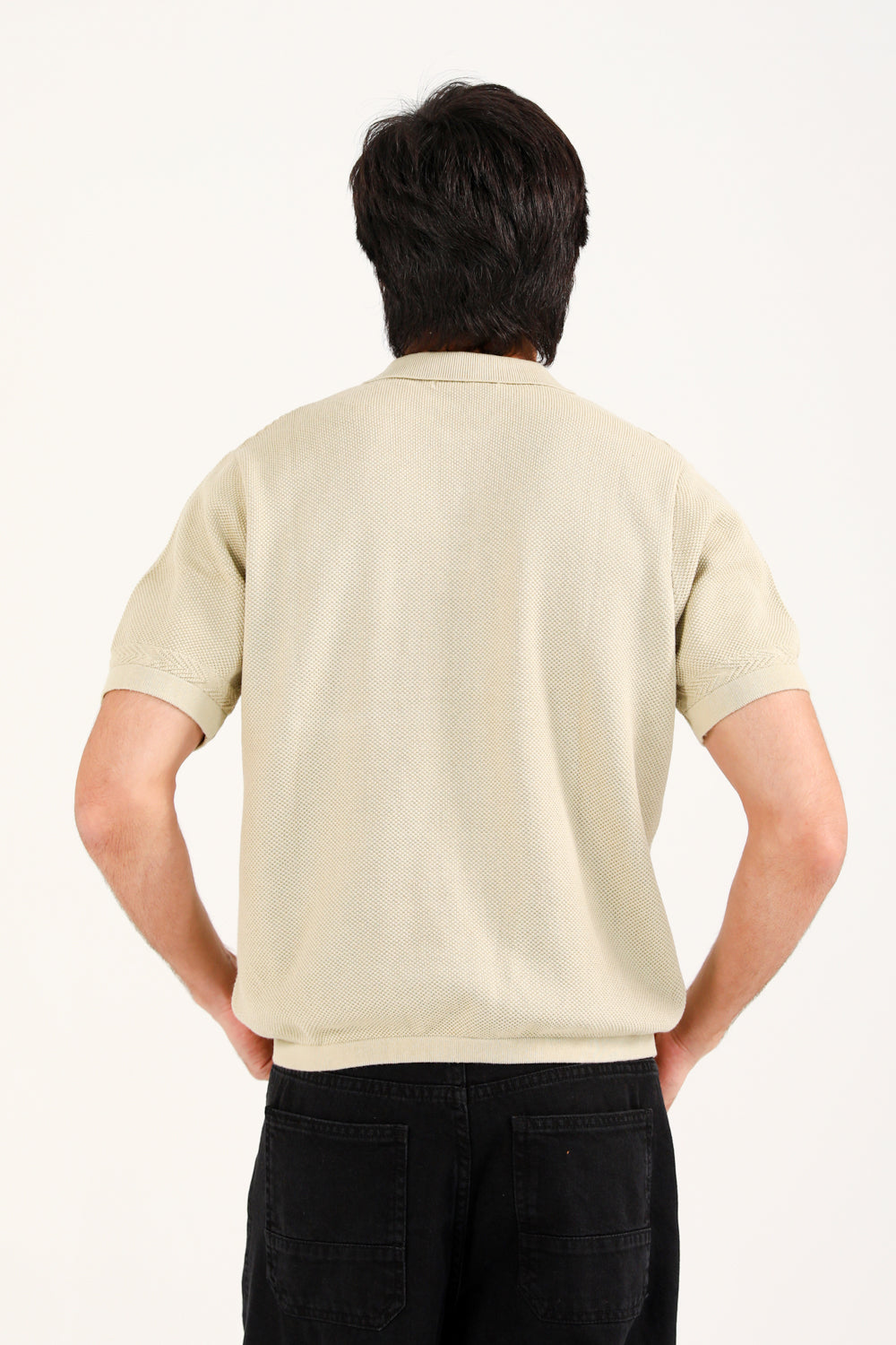 RELAXED FIT KNITTED POLO