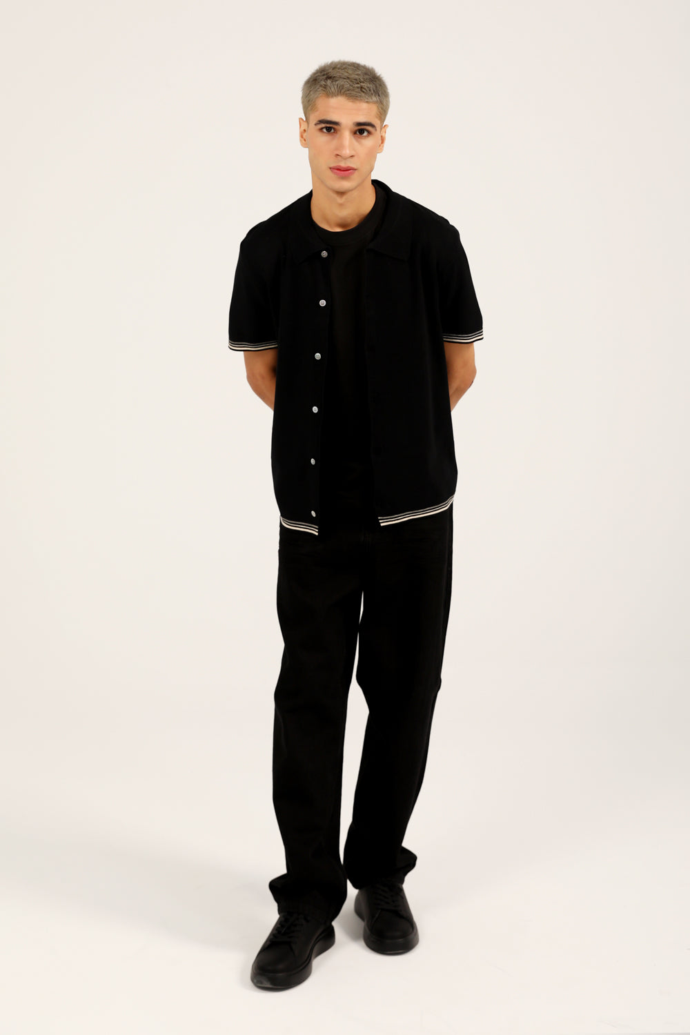 BUTTON DOWN KNITTED POLO