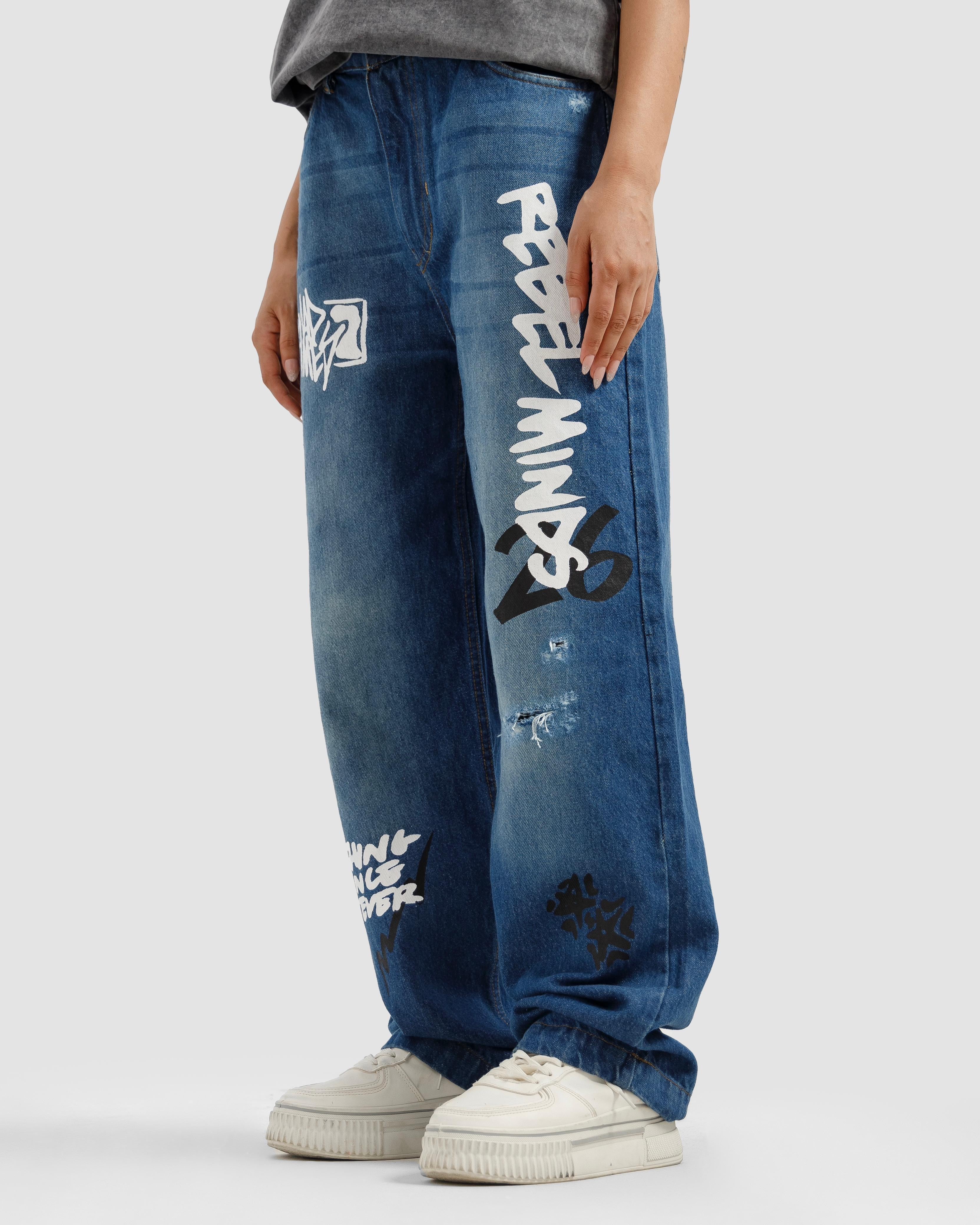 Rebel Straight Fit Jeans