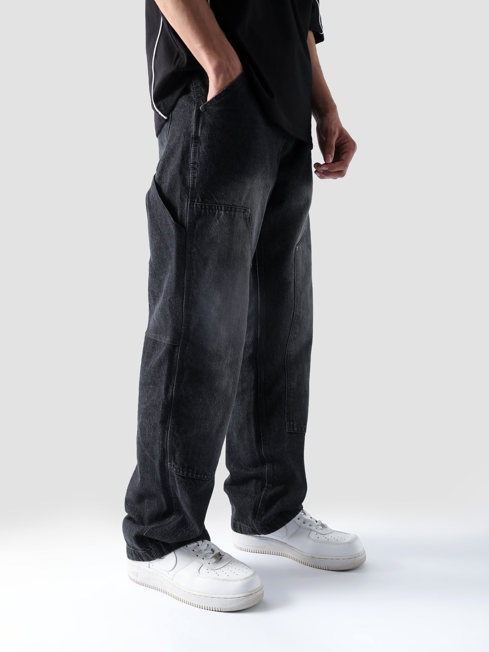 Carpenter Washed Black Denim