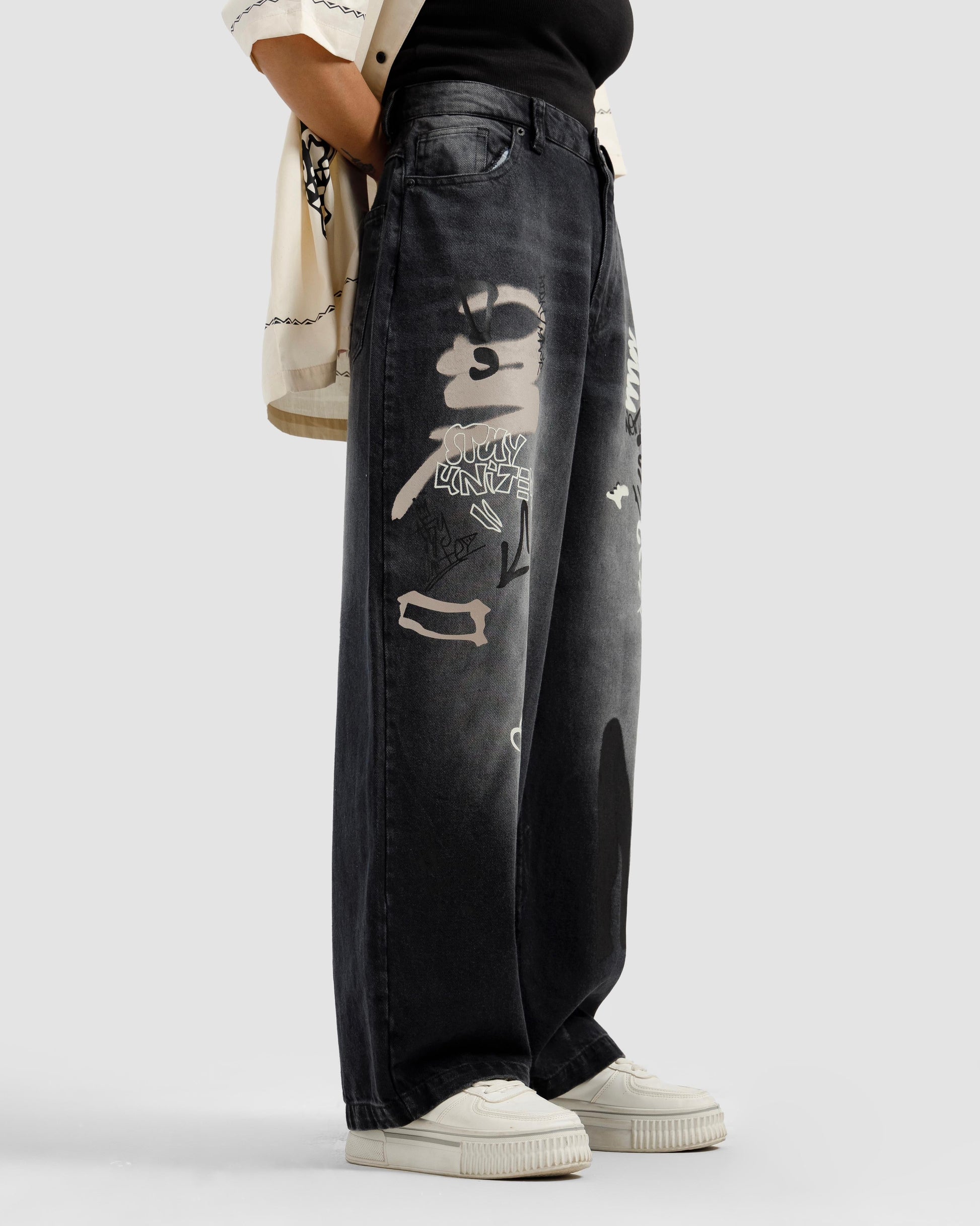 Graffiti Baggy Jeans