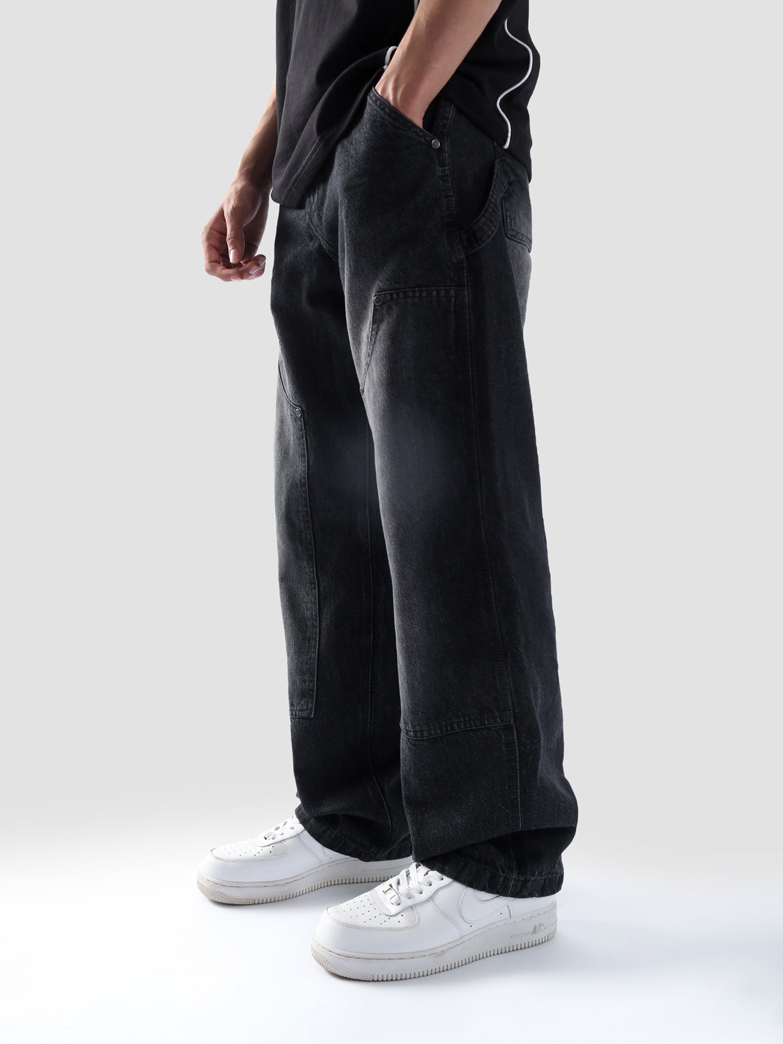 Carpenter Washed Black Denim