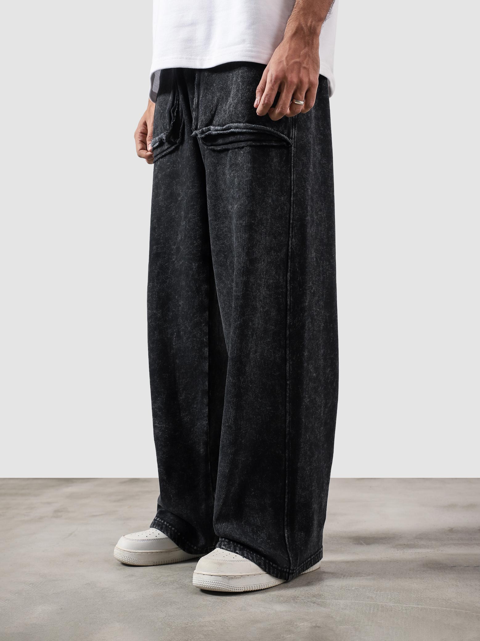 Reverse Washed Cargo Pants
