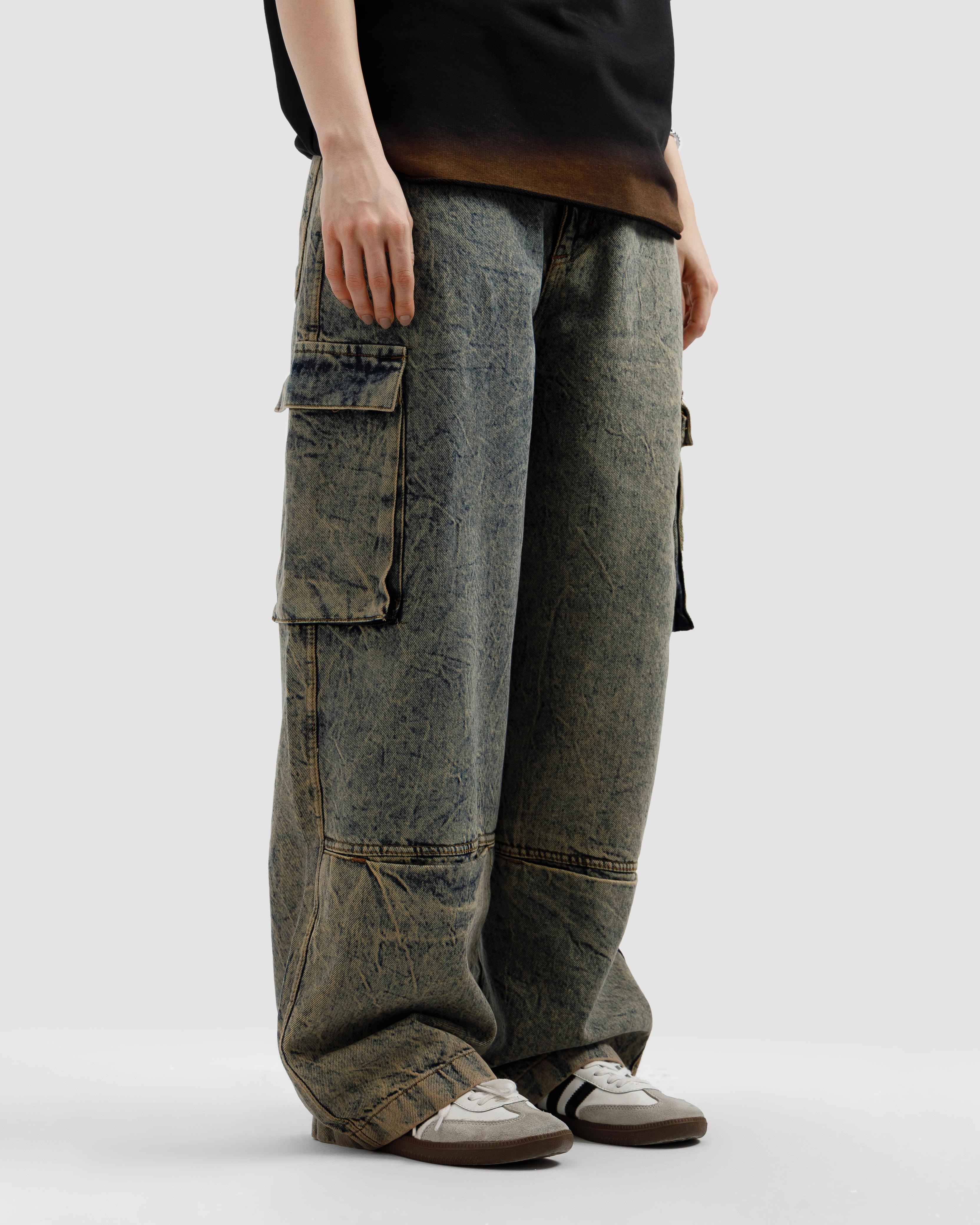 Detailed Cargo Jeans