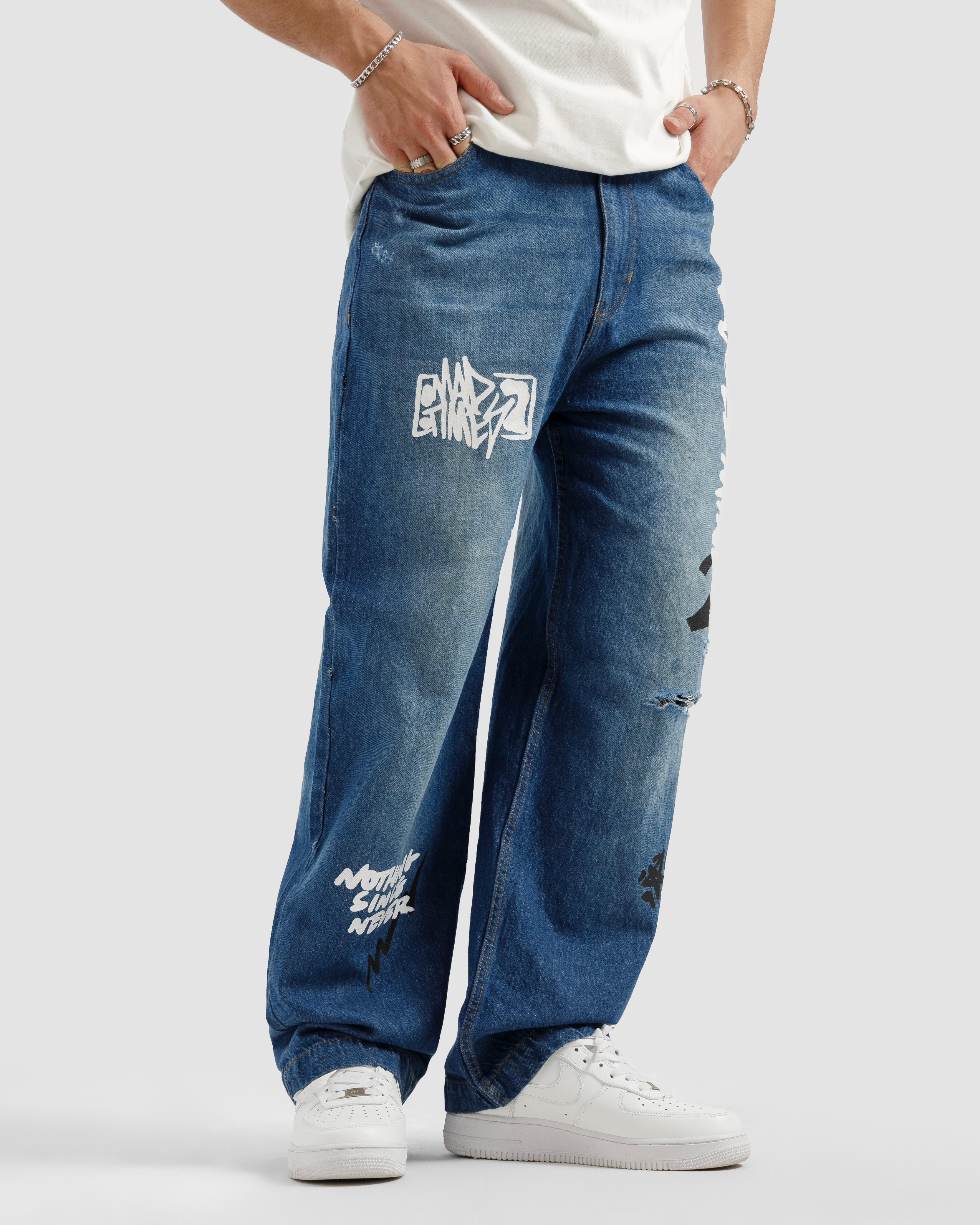 Rebel Straight Fit Jeans