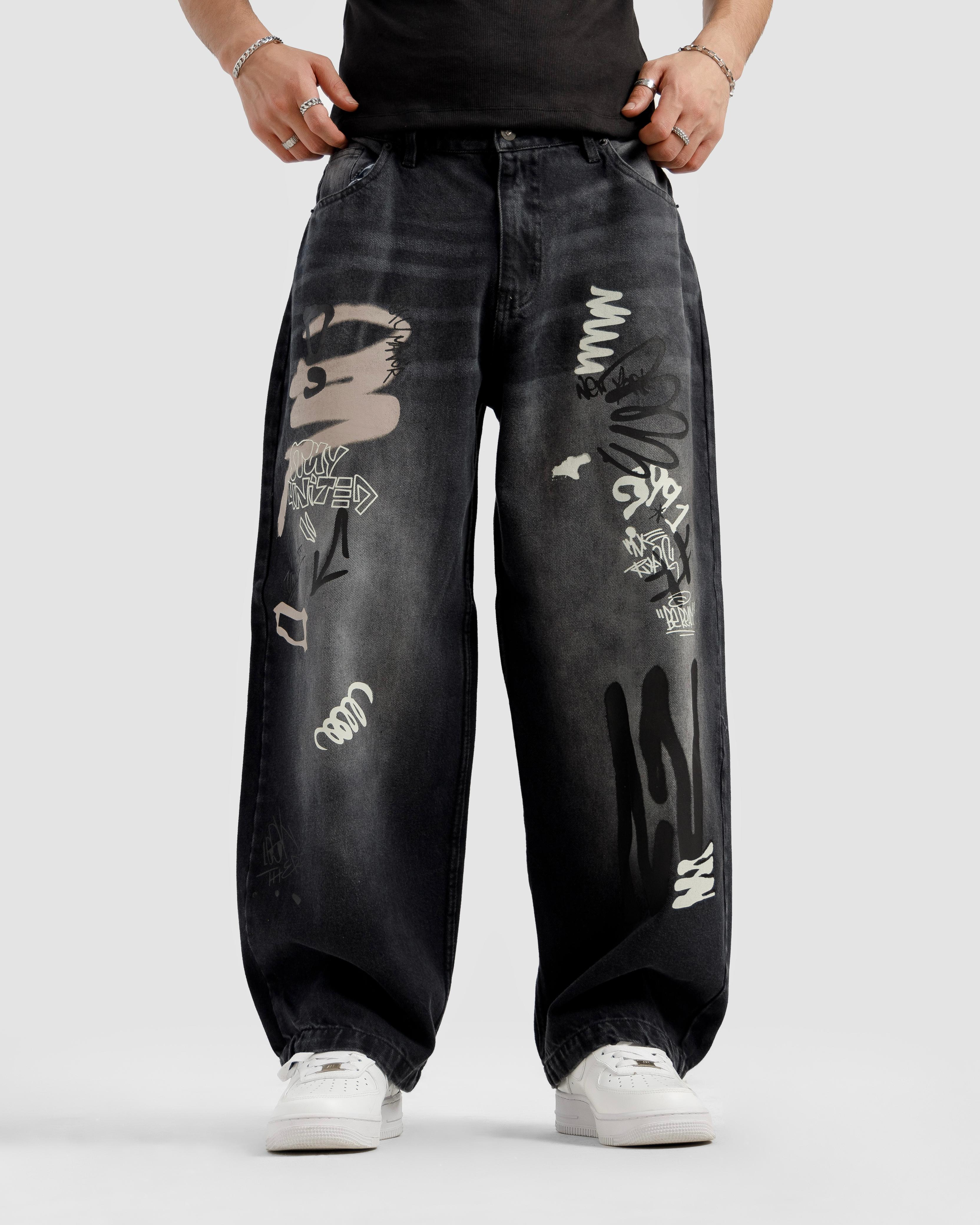 Graffiti Baggy Jeans
