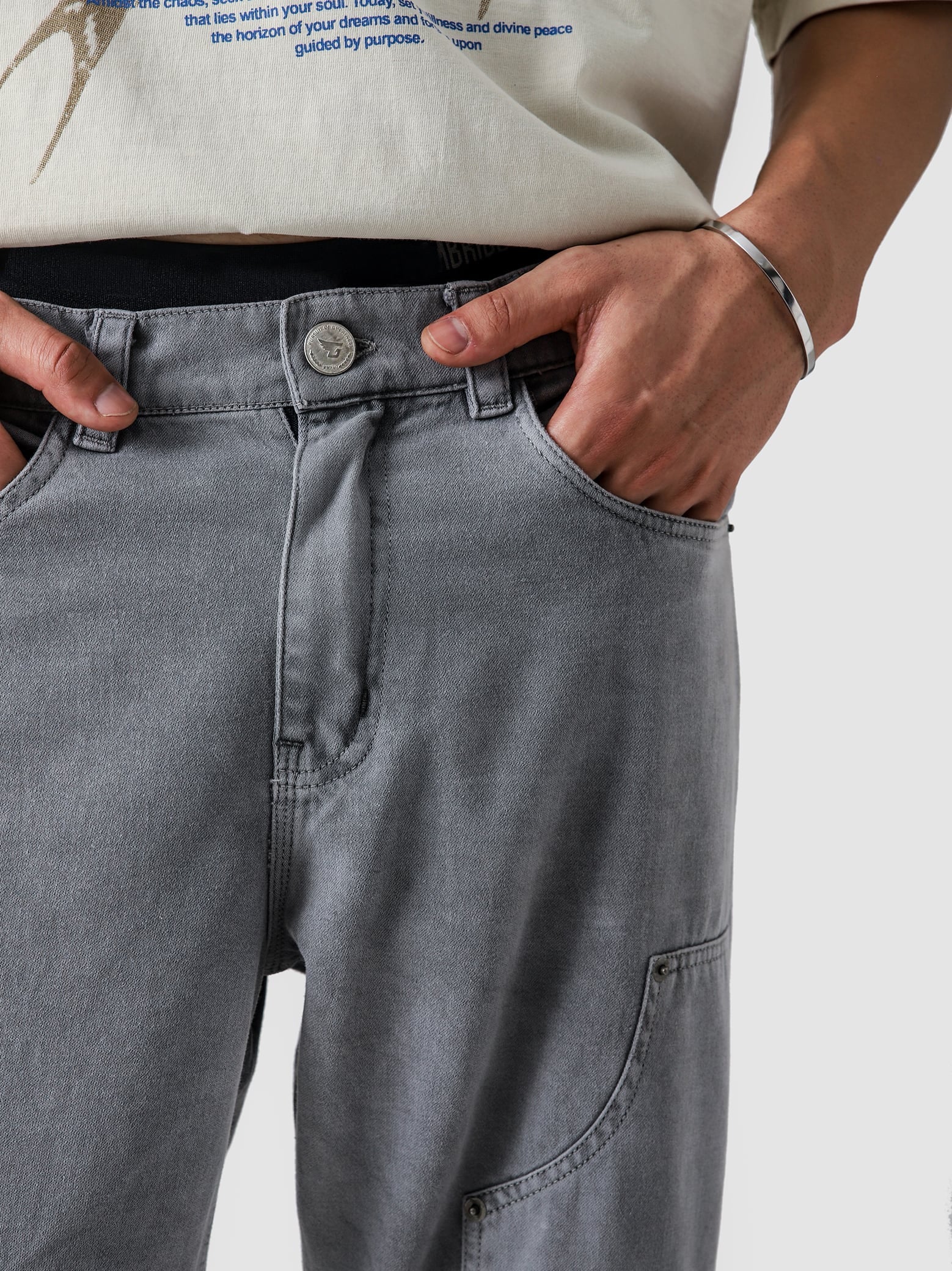 Carpenter Light Grey Denim - GROOVY