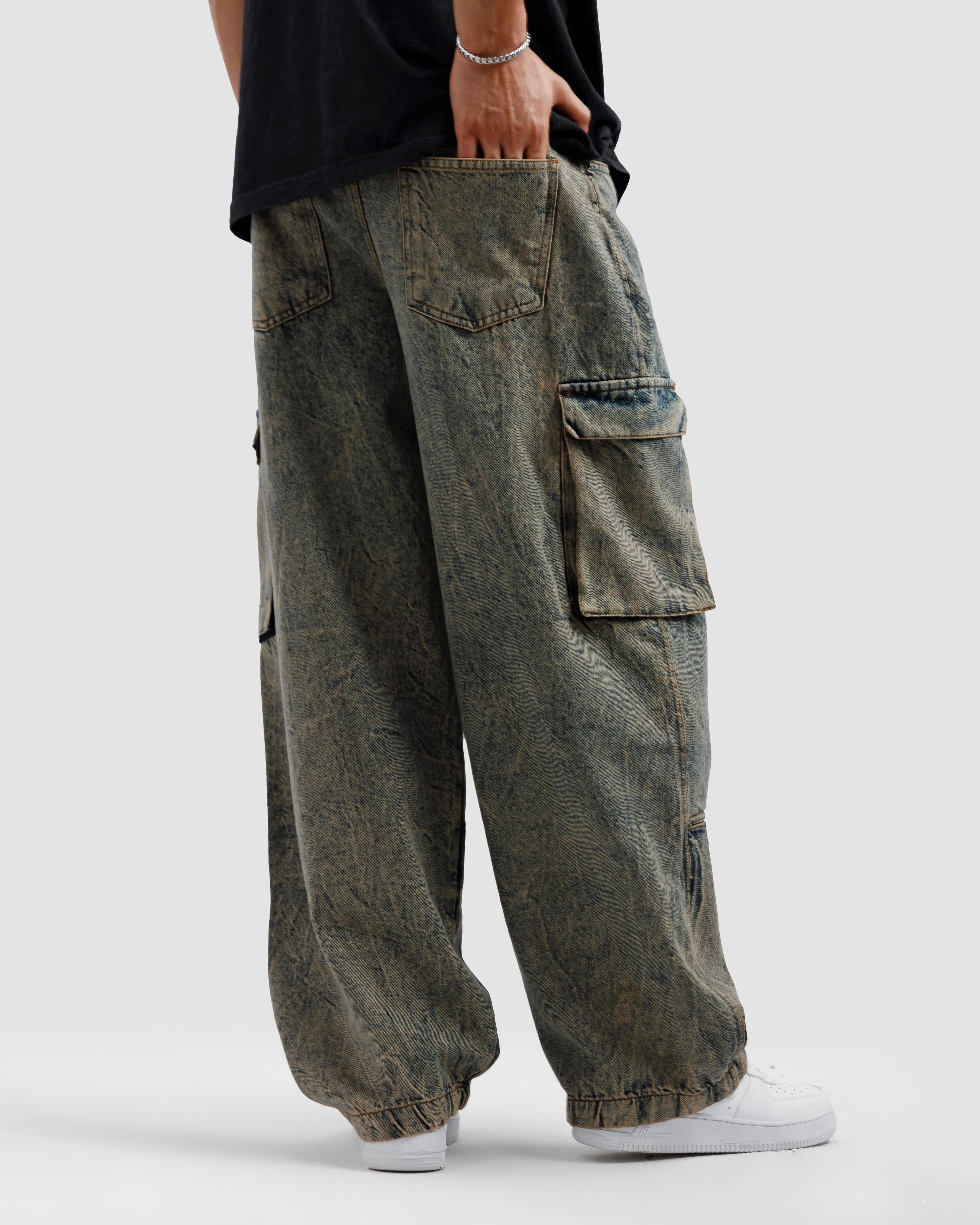 Detailed Cargo Jeans