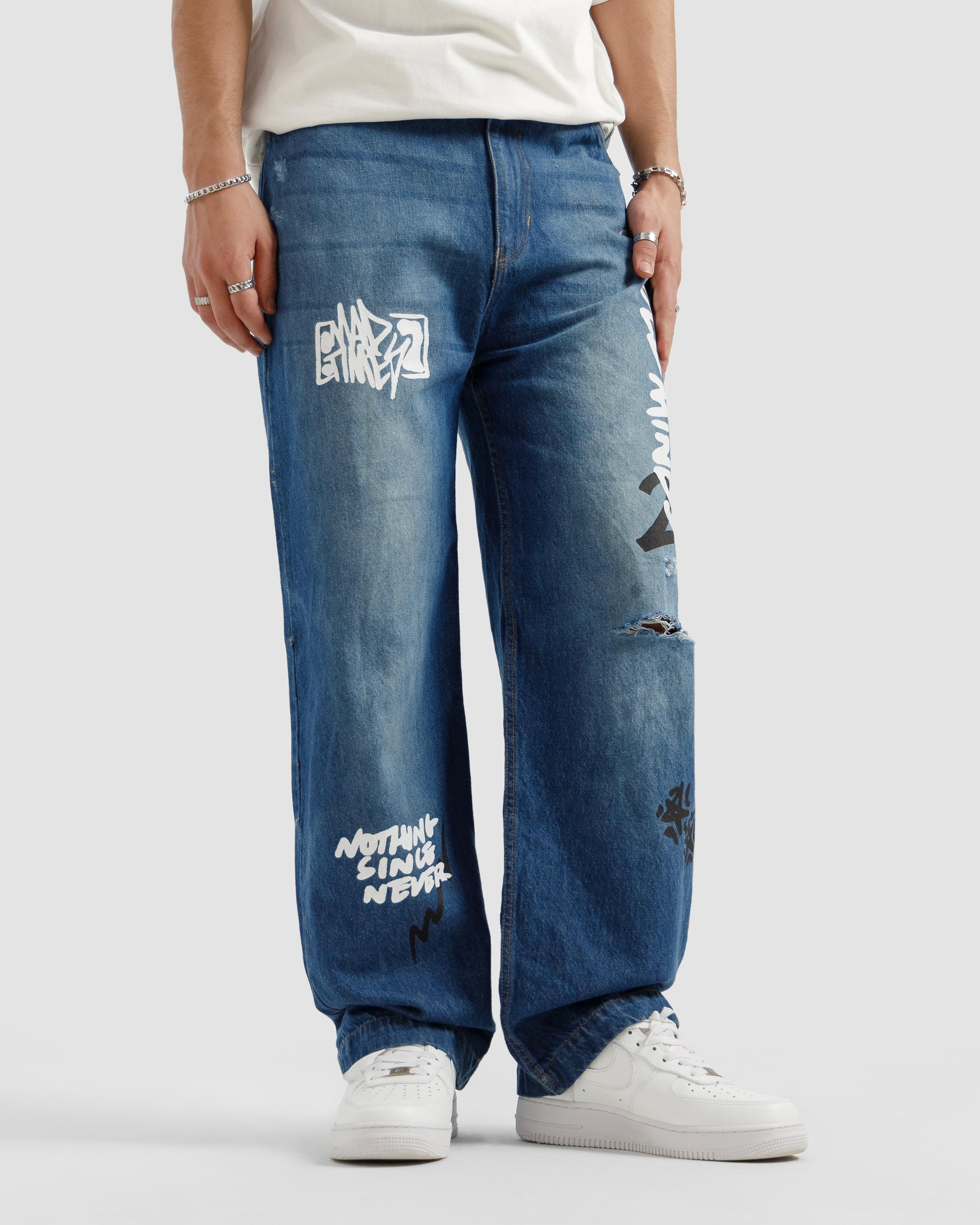 Rebel Straight Fit Jeans