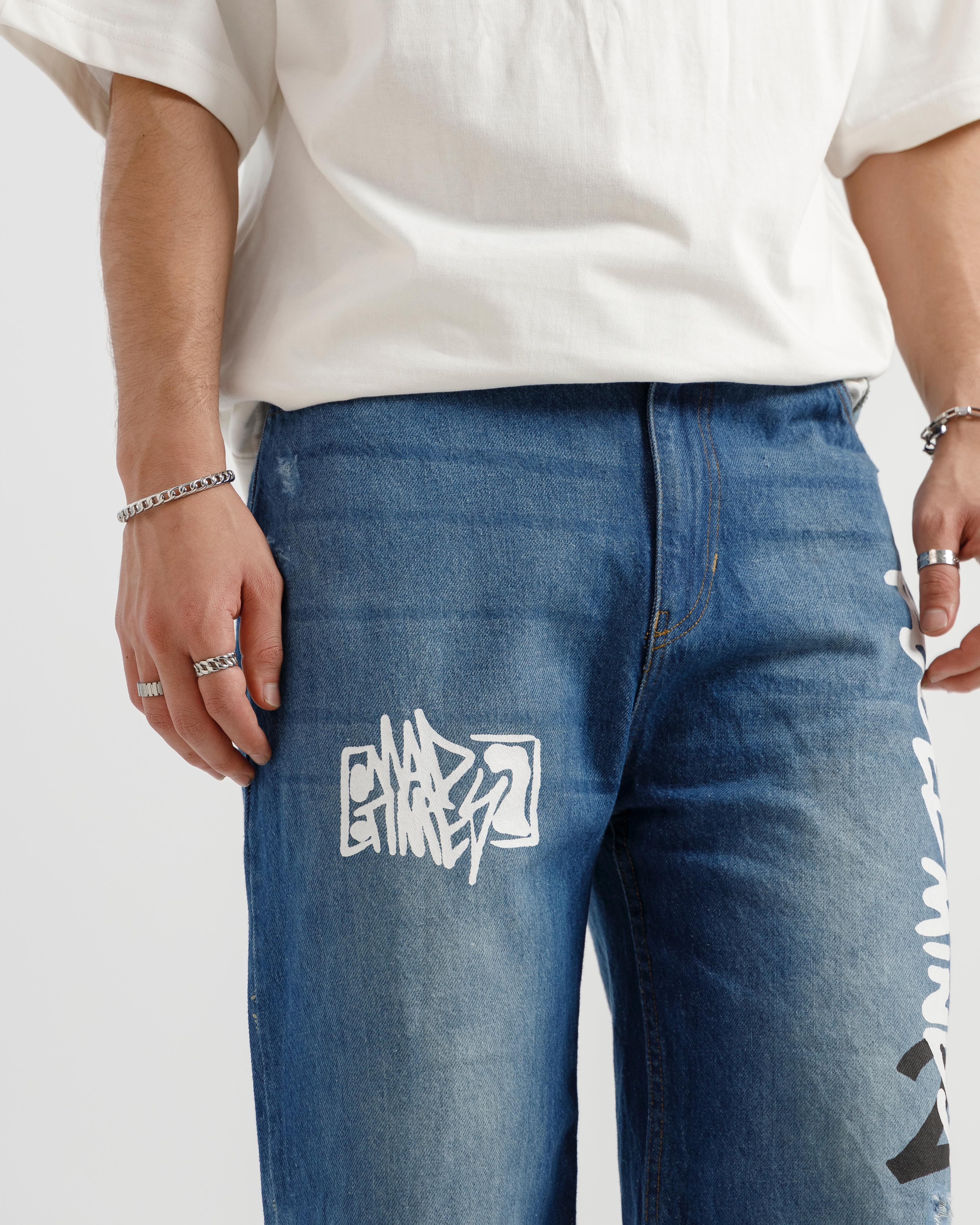 Rebel Straight Fit Jeans