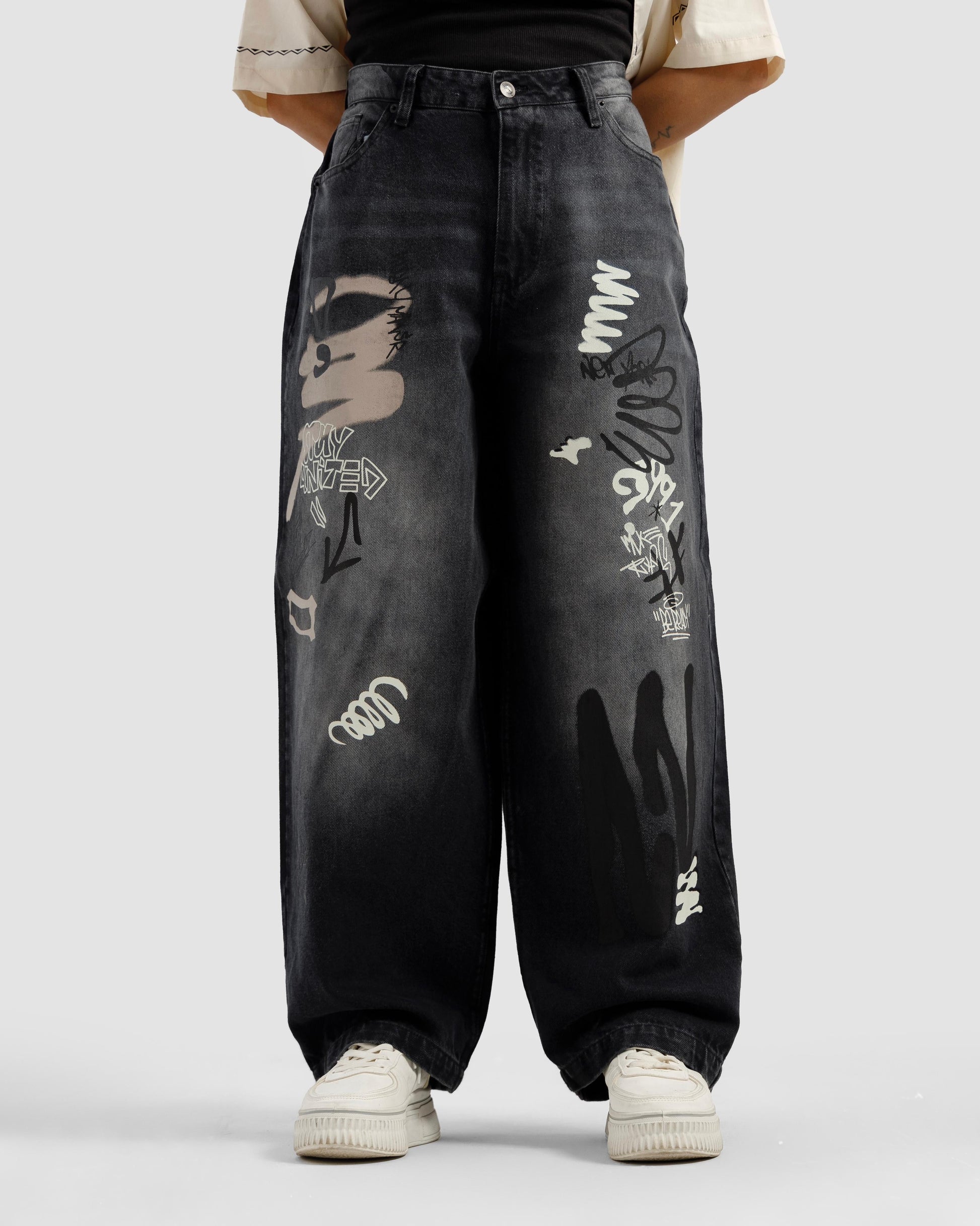 Graffiti Baggy Jeans