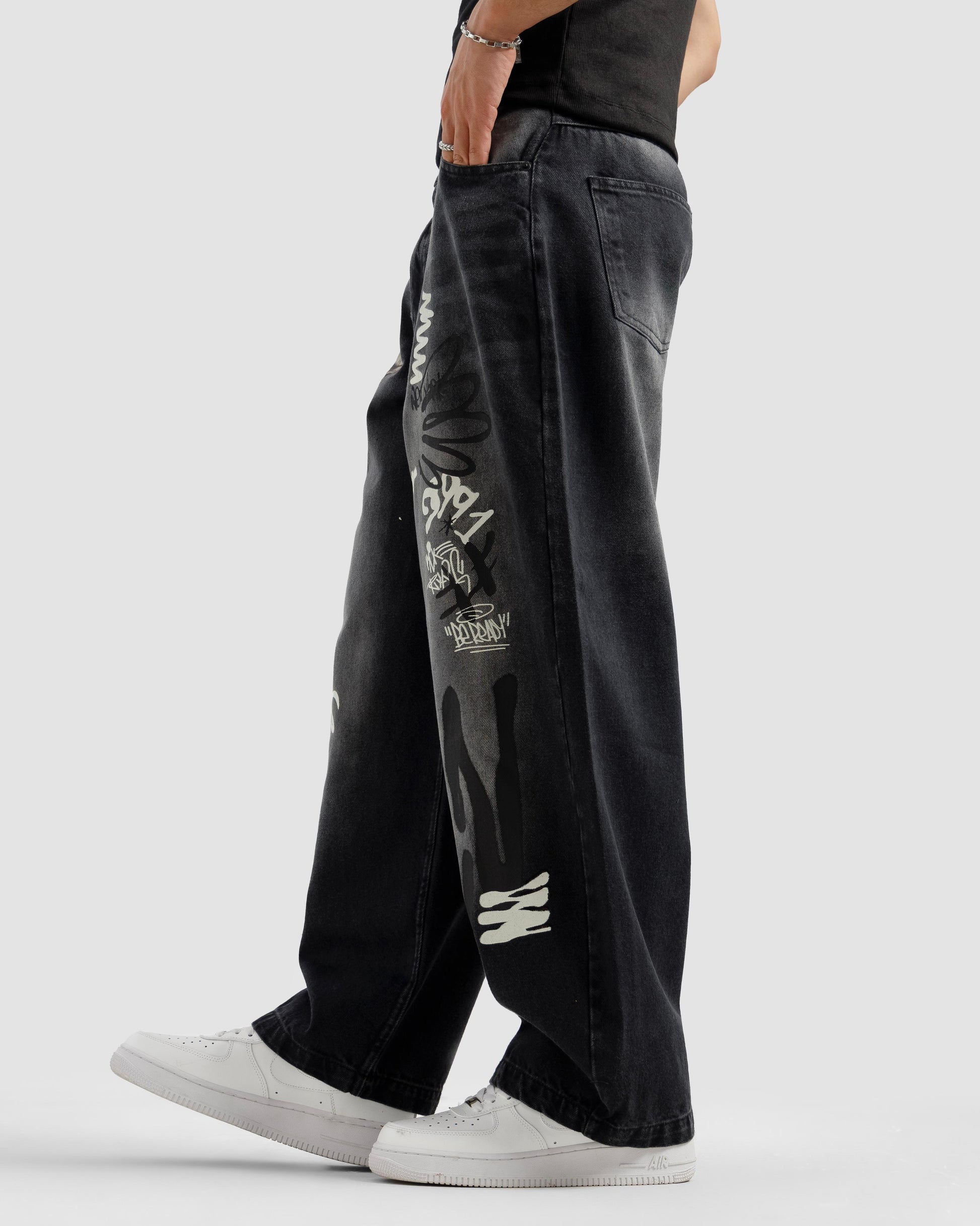 Graffiti Baggy Jeans
