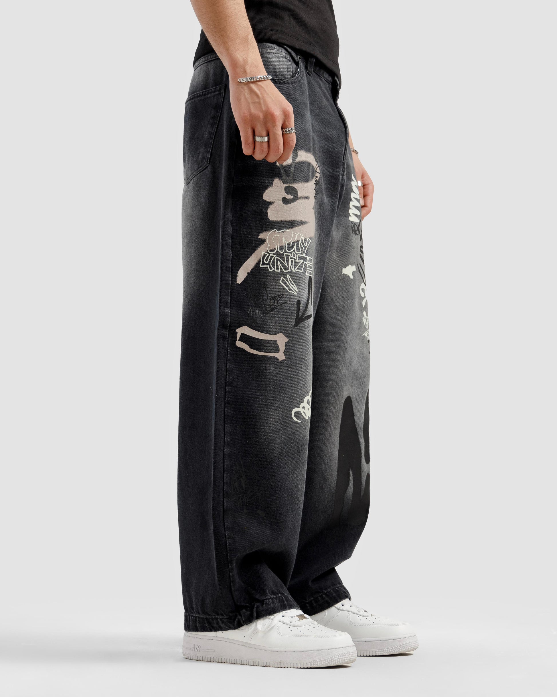 Graffiti Baggy Jeans