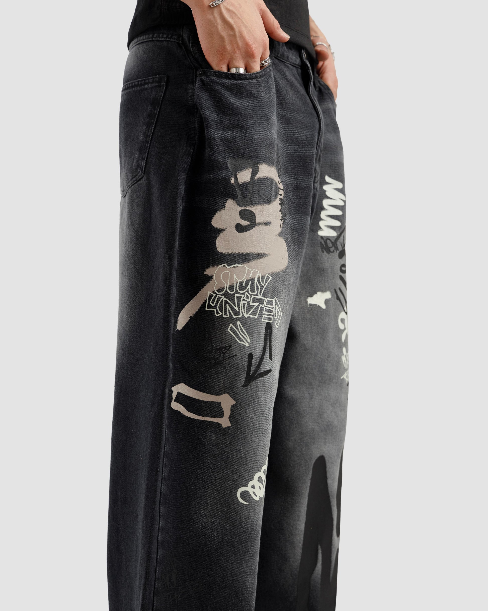 Graffiti Baggy Jeans