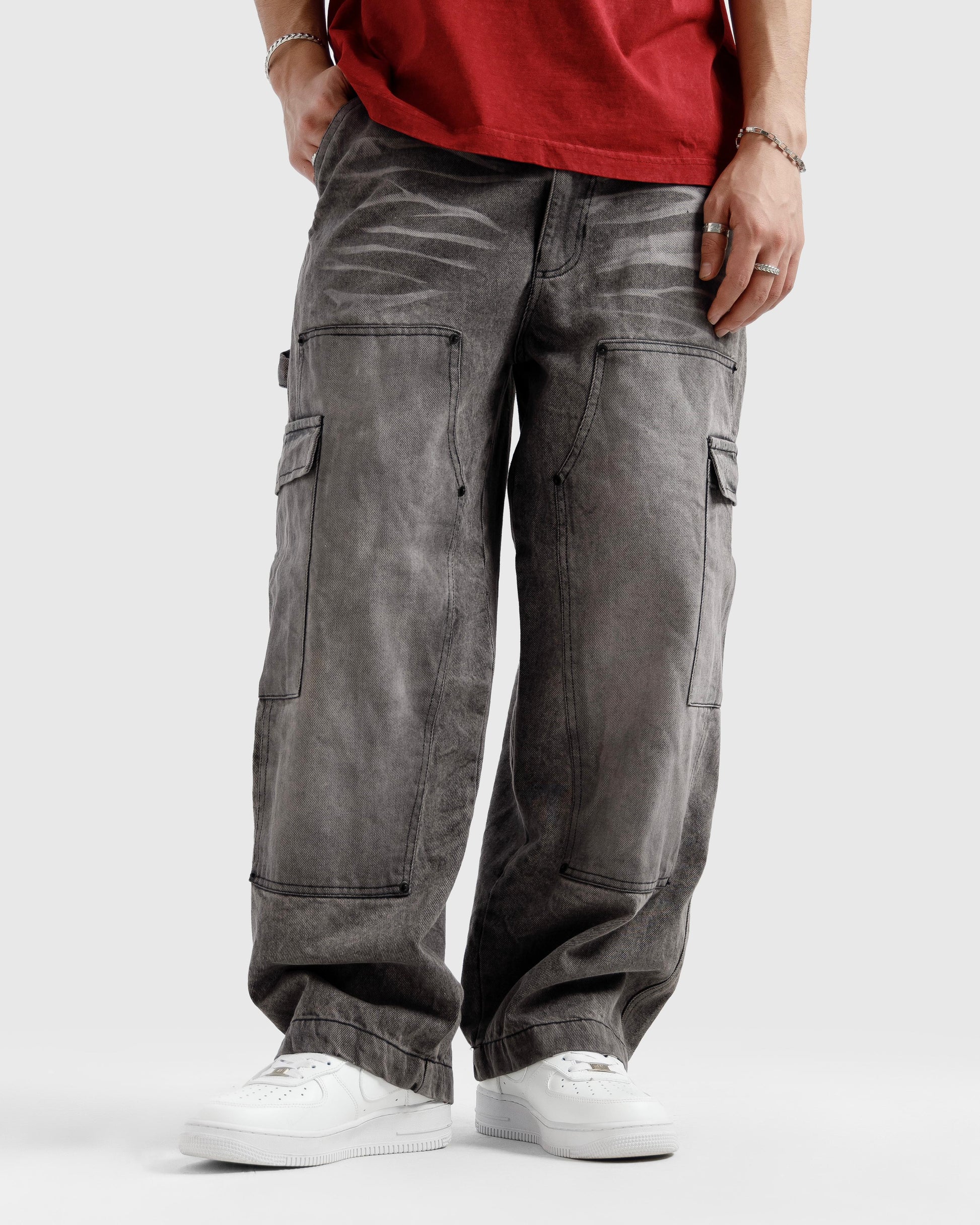 Loose Relaxed Carpenter Cargo Jeans