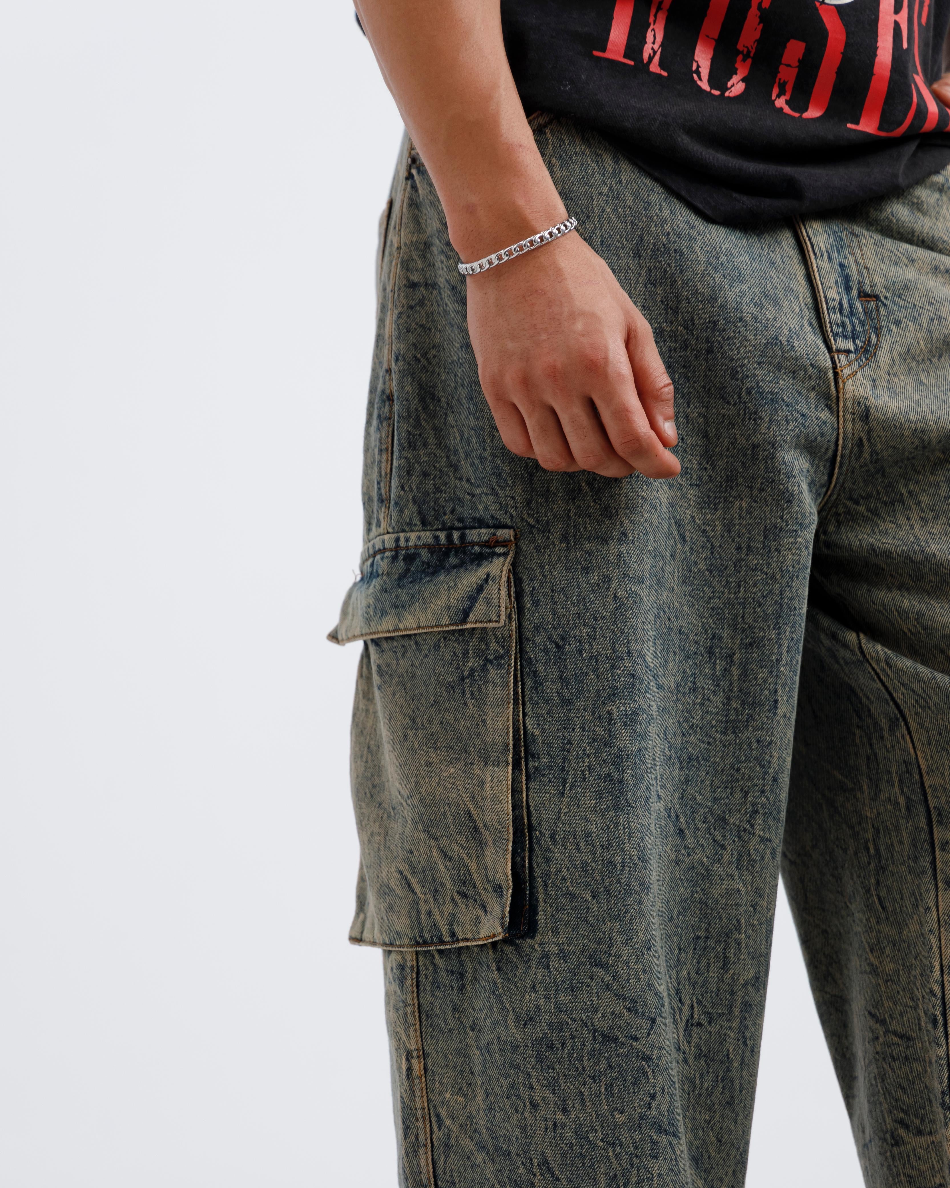 Detailed Cargo Jeans