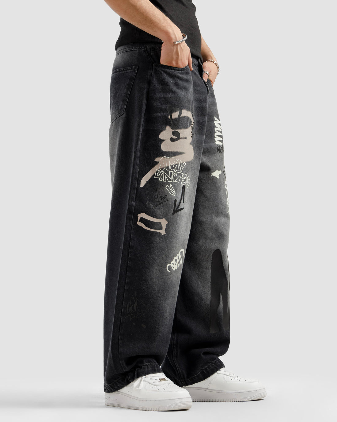 Graffiti Baggy Jeans