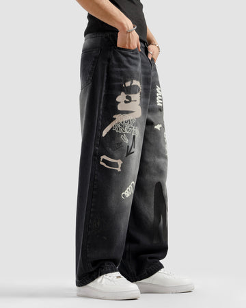 Graffiti Baggy Jeans