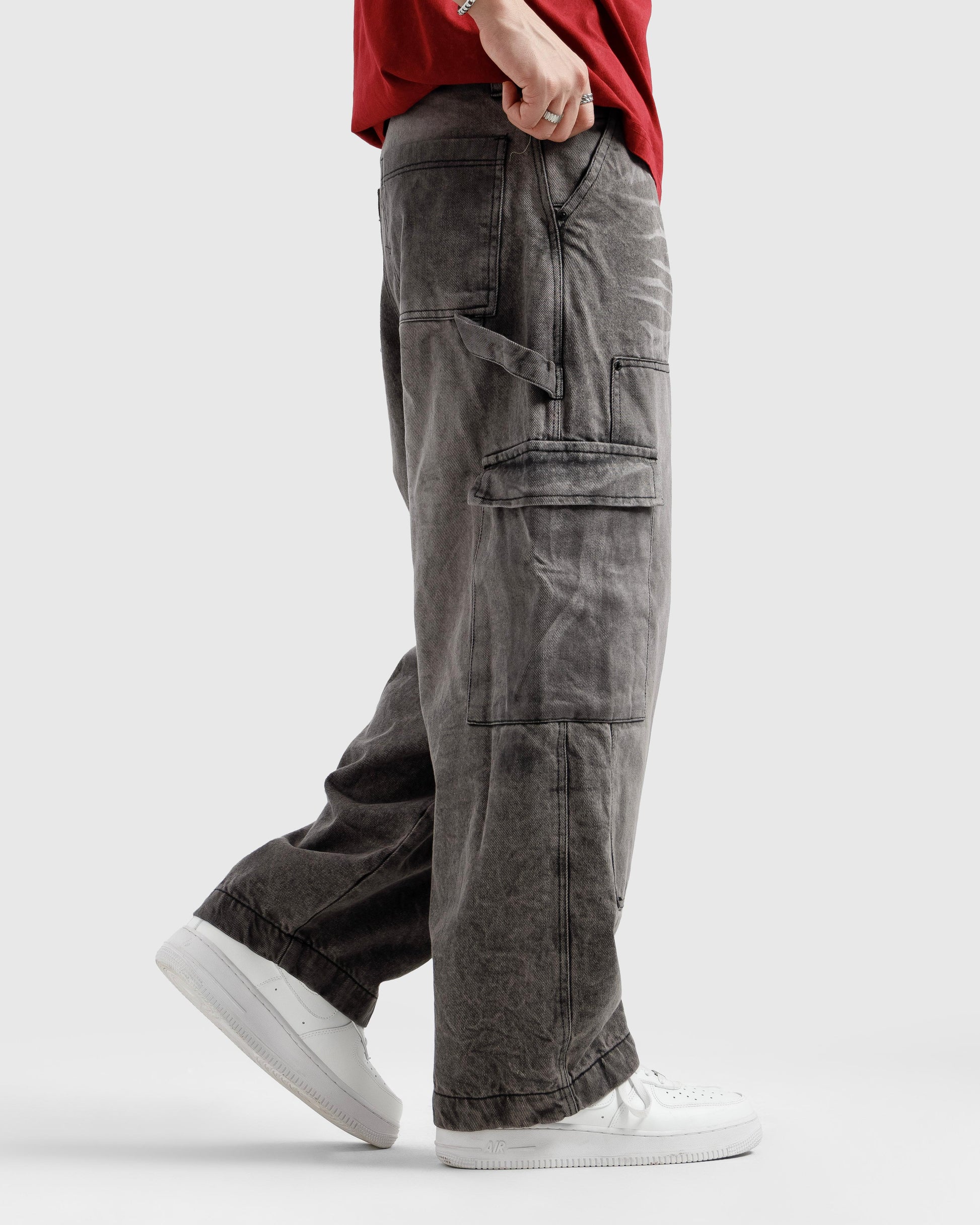 Loose Relaxed Carpenter Cargo Jeans