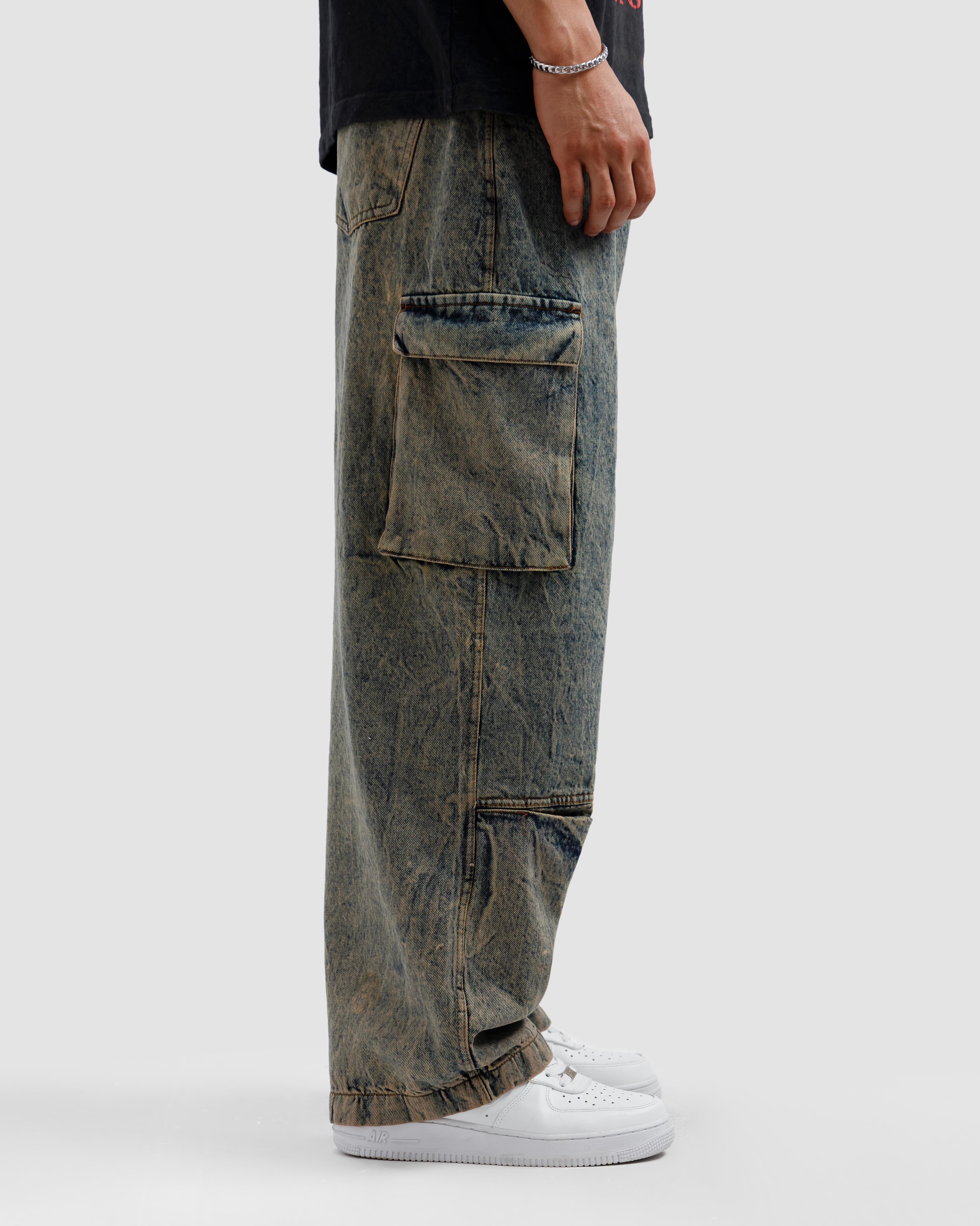 Detailed Cargo Jeans