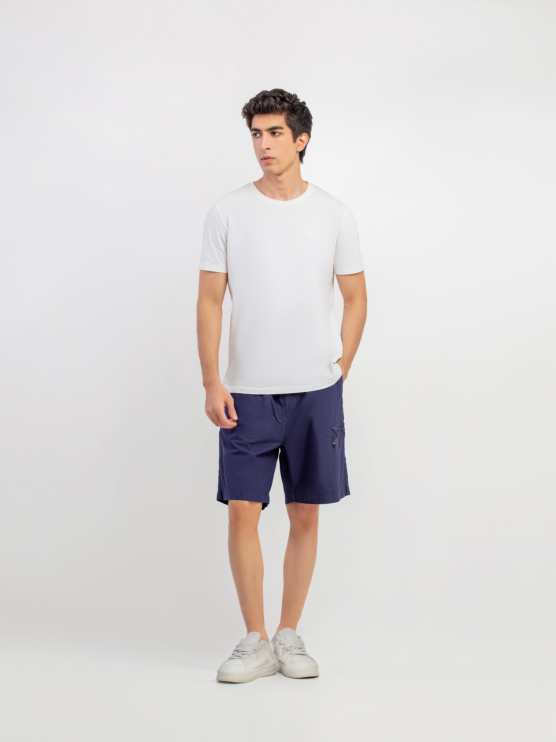 Relaxed Fit Cargo Shorts - FMBSW25-006