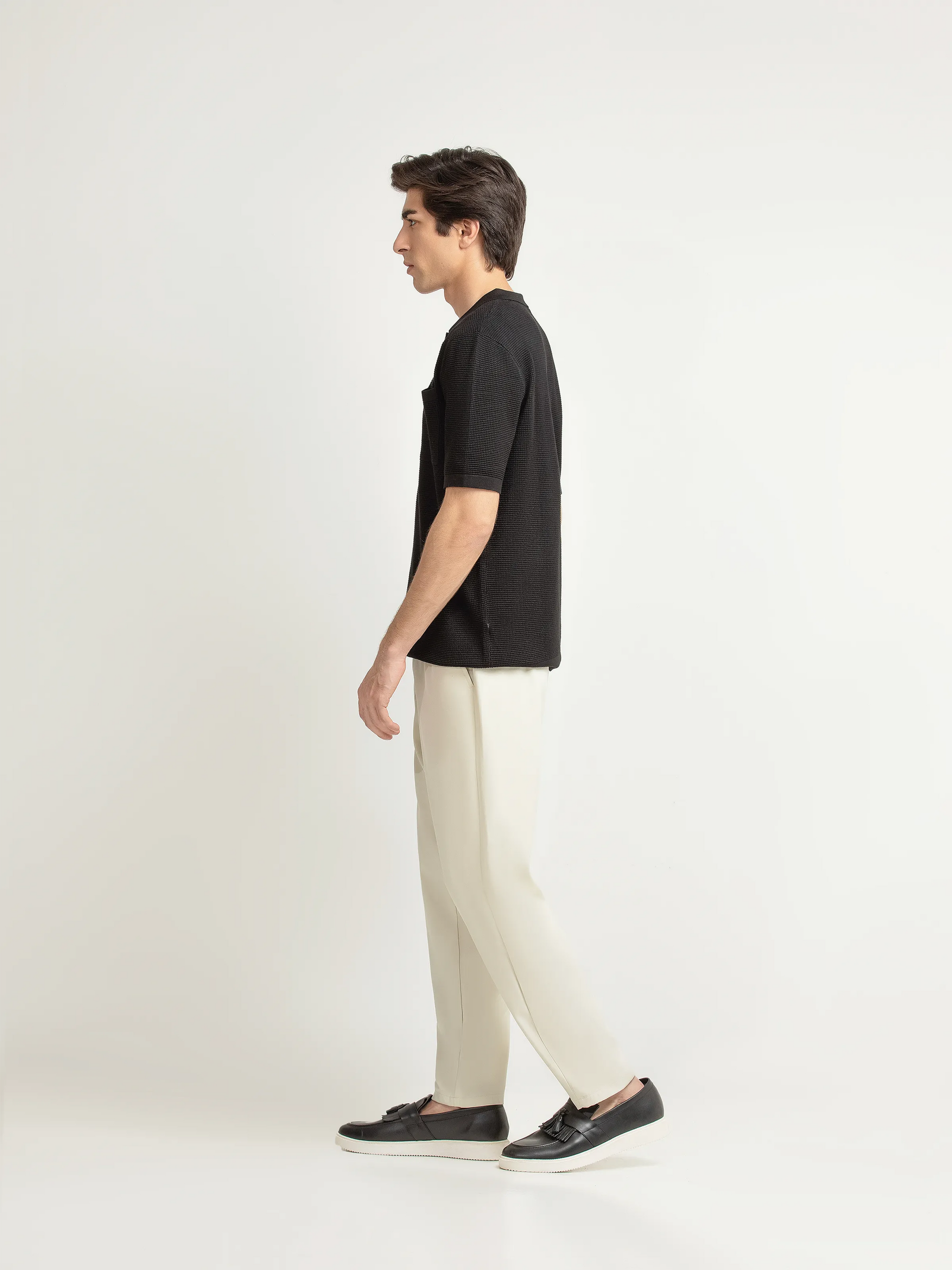 Textured Knit Polo - FMTCP6-252