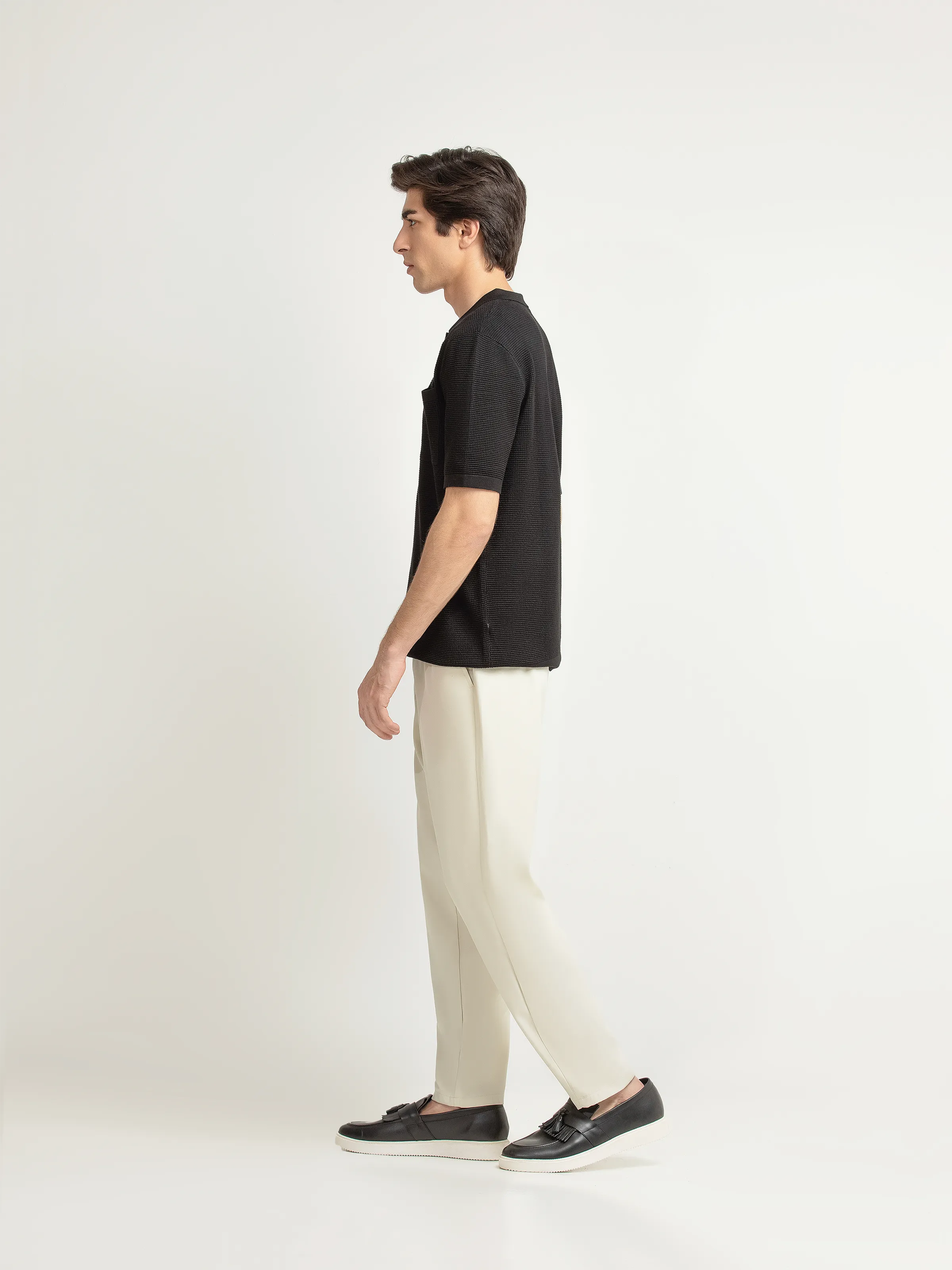 Textured Knit Polo - FMTCP6-252