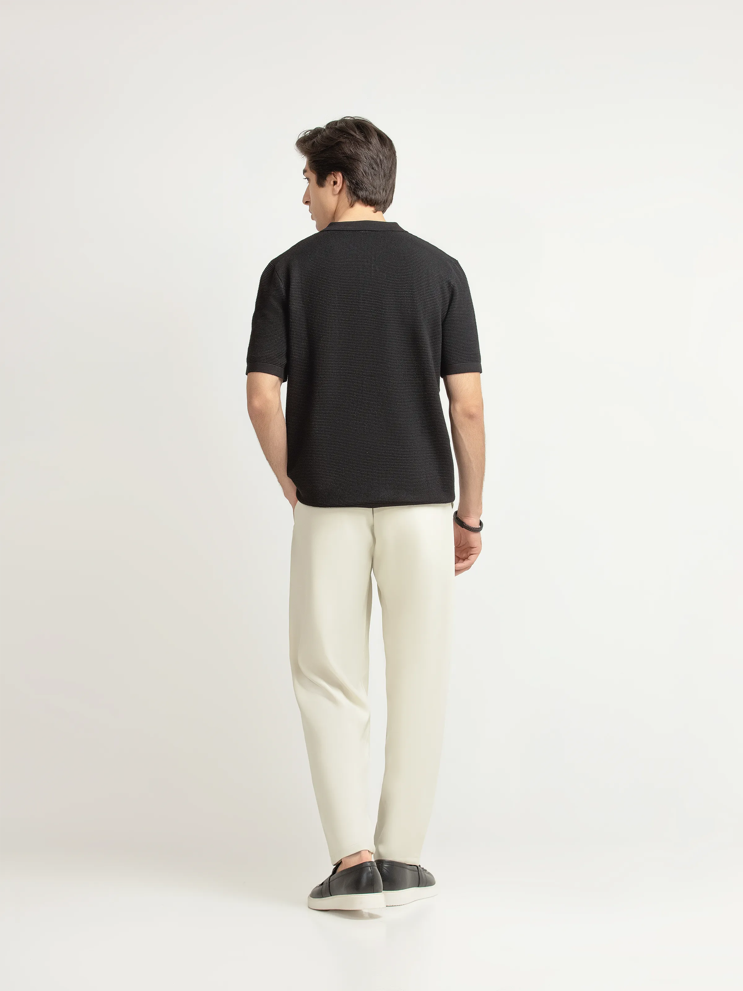 Textured Knit Polo - FMTCP6-252