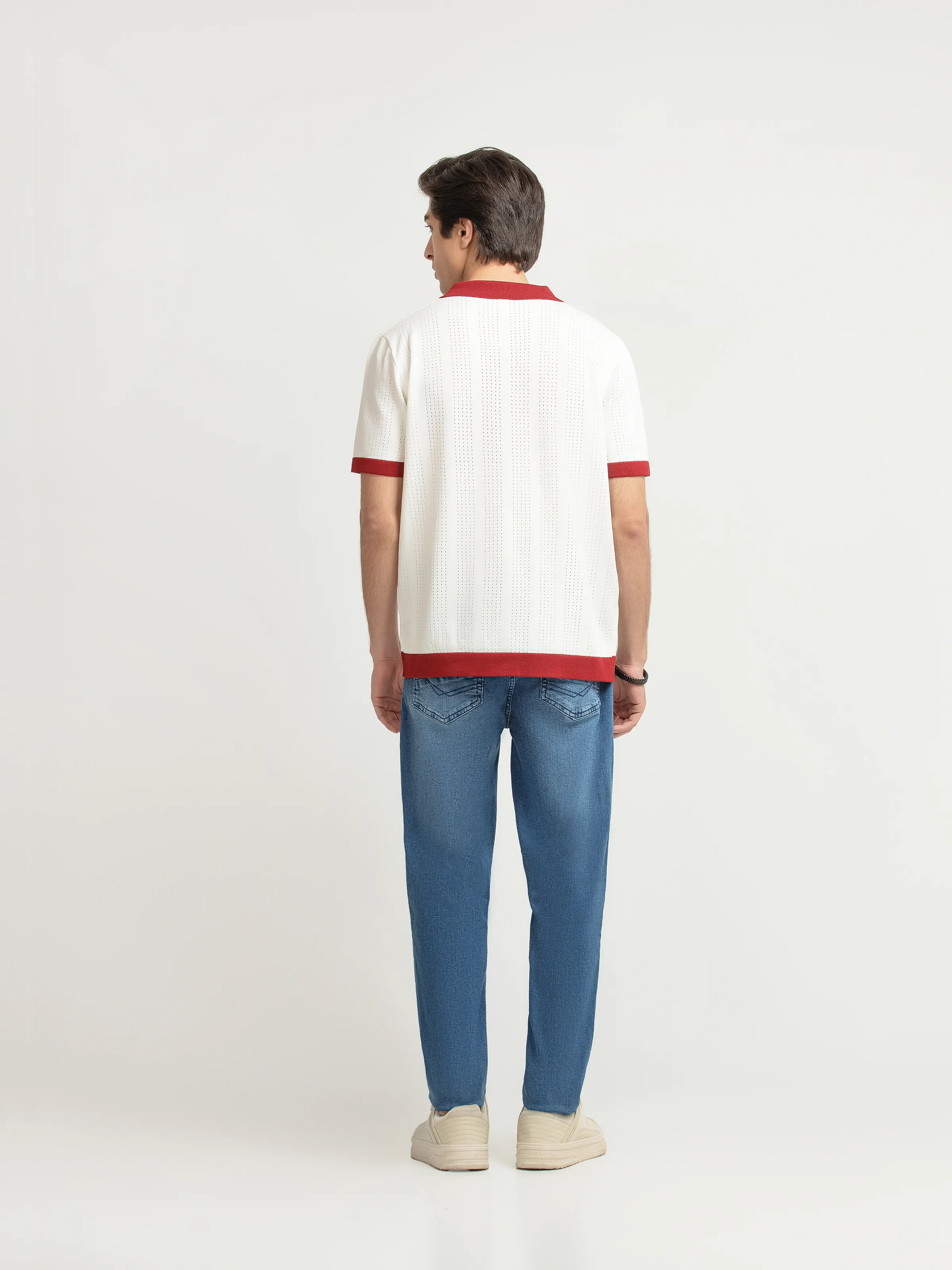 Textured Knit Polo - FMTCP6-257