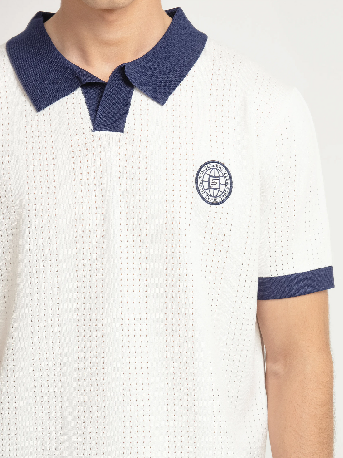 Textured Knit Polo - FMTCP6-258