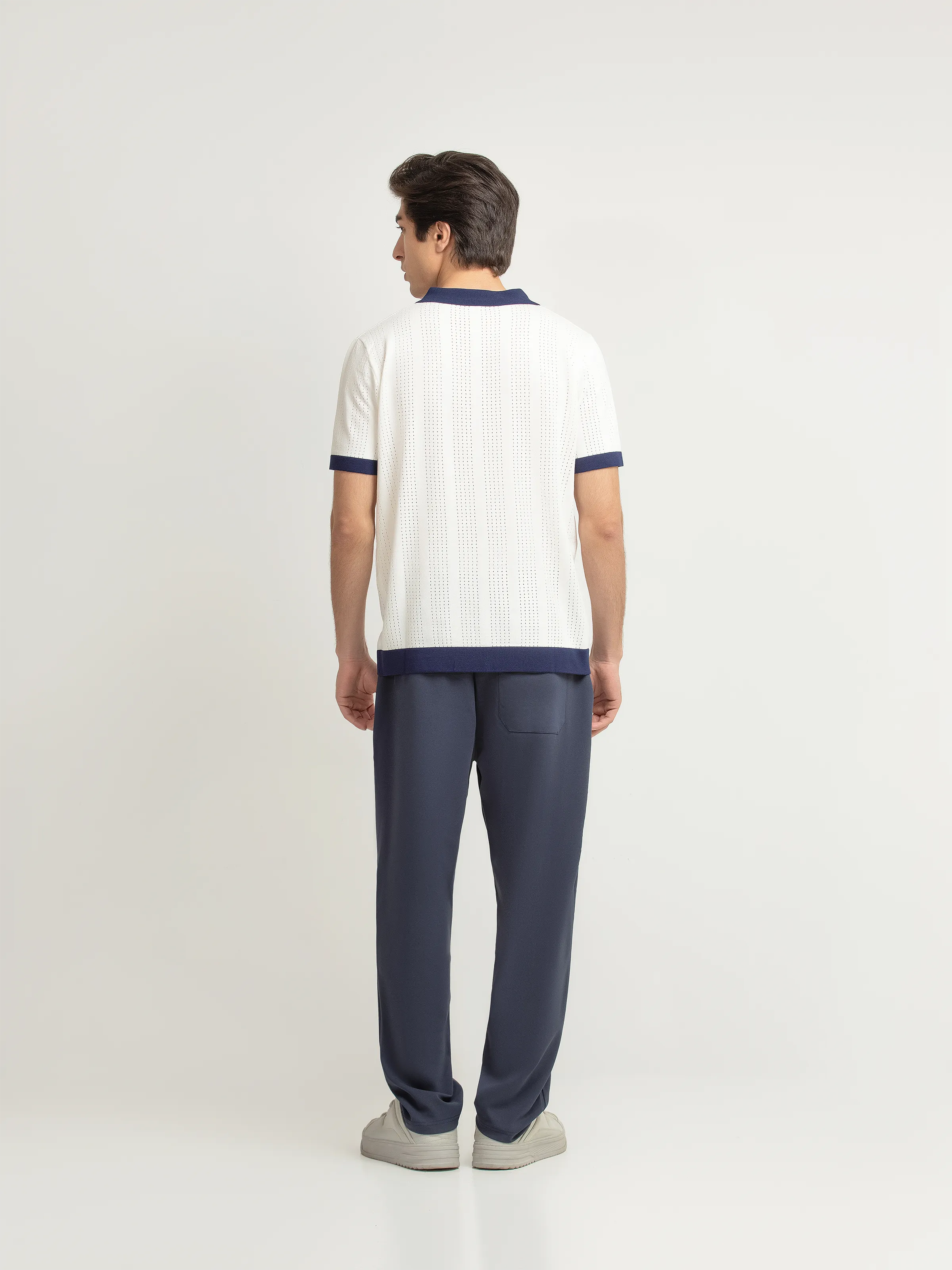 Textured Knit Polo - FMTCP6-258