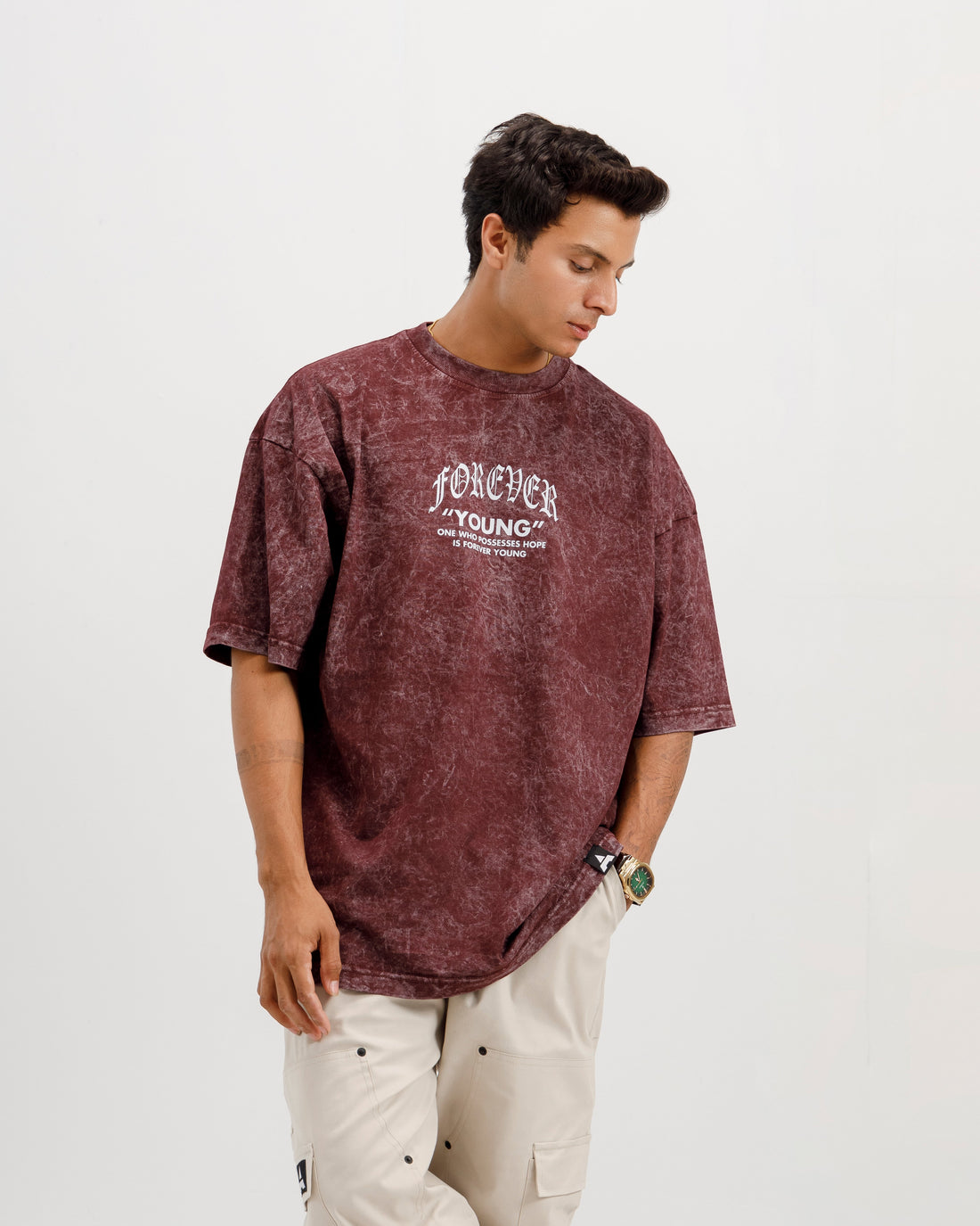Forever Young Washed Oversized T-Shirt