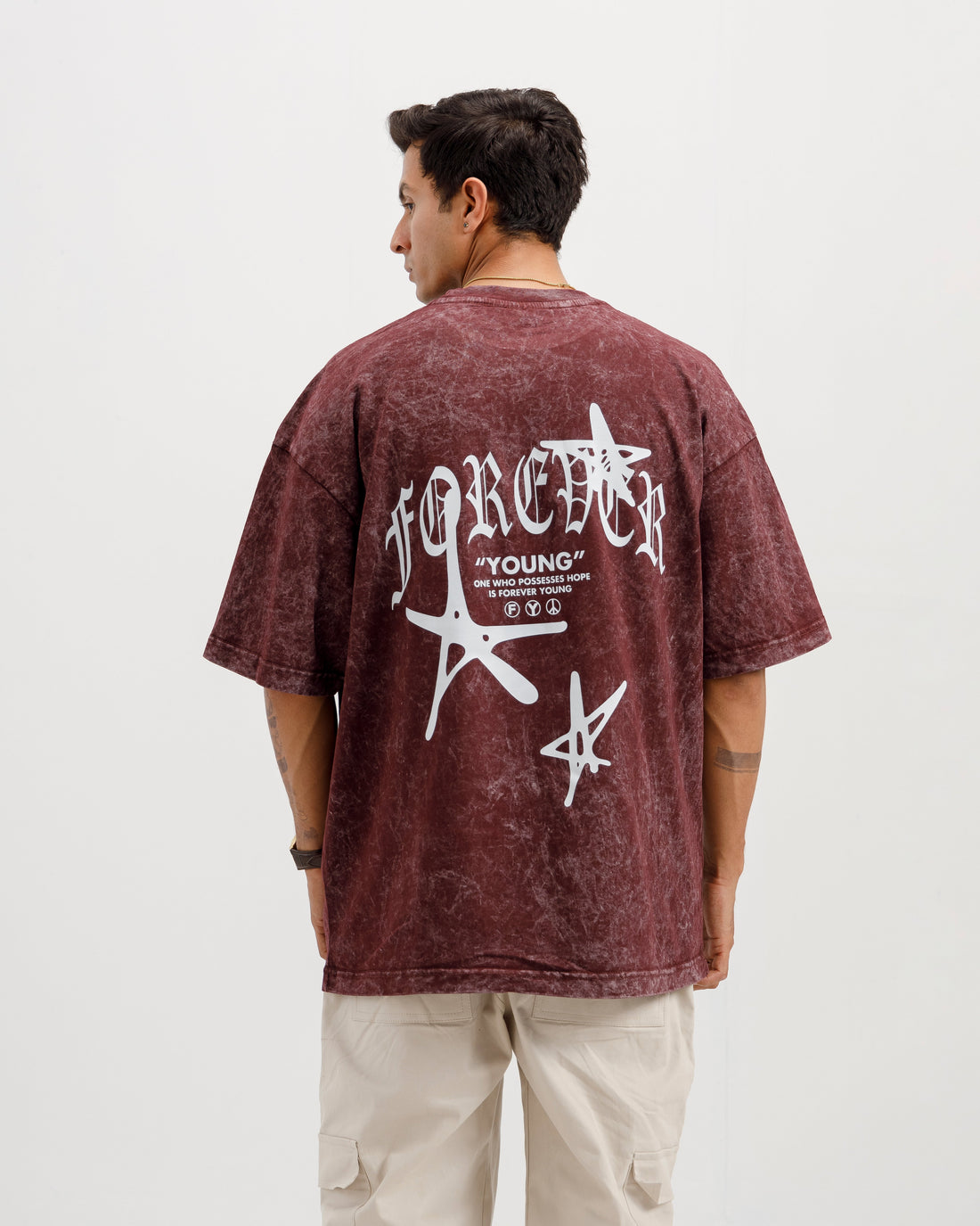 Forever Young Washed Oversized T-Shirt