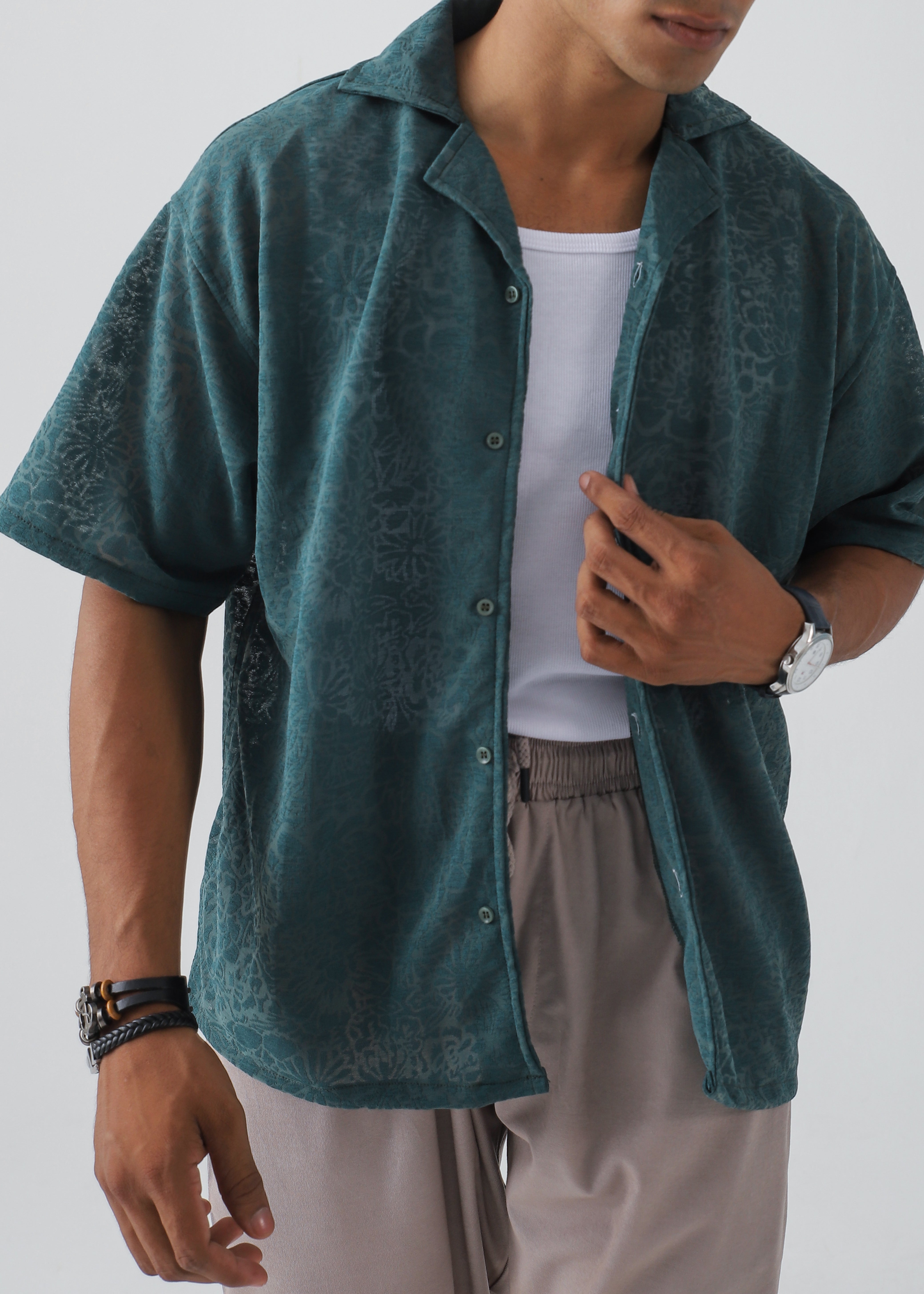 Forest Texture Green Shirt