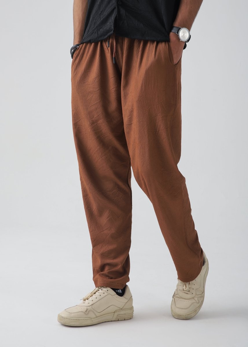 Brown Relax Fit Trouser - Vastah Official®