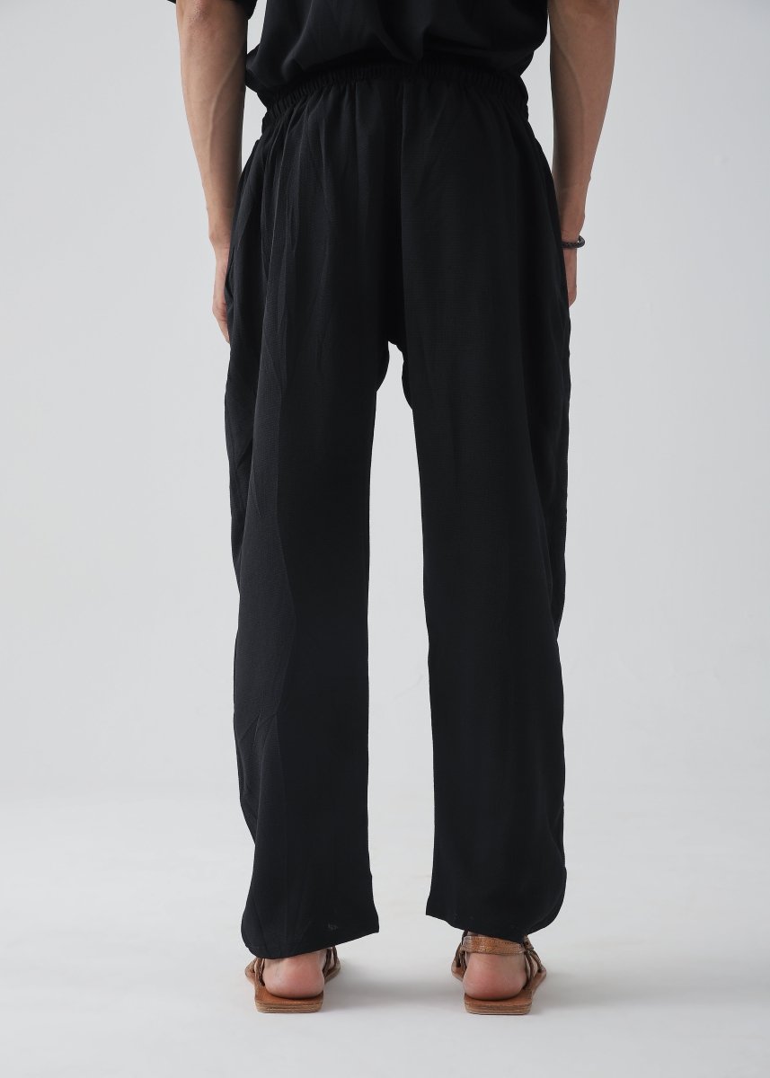 Cloud Black Relax Fit Trouser - Vastah Official®