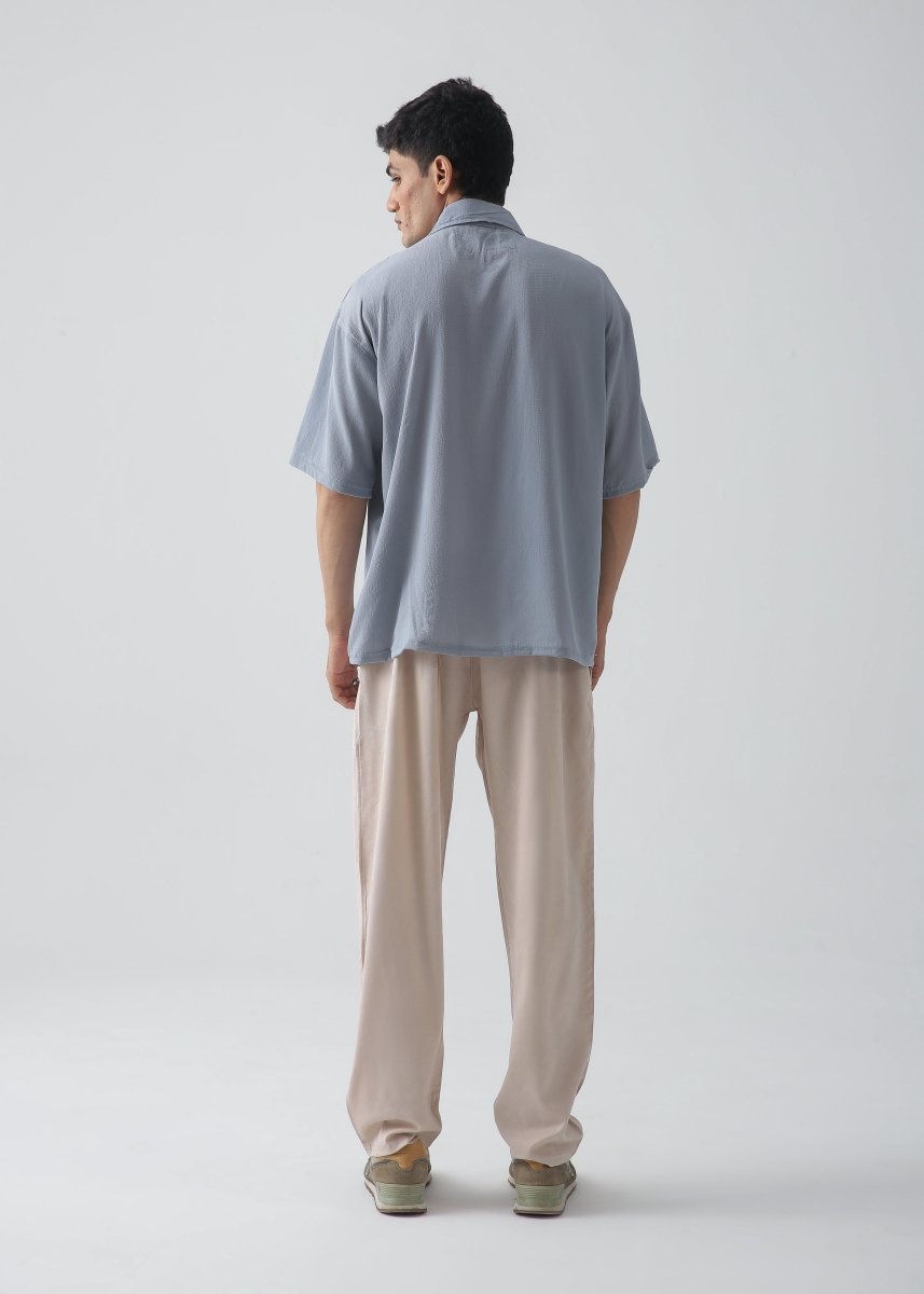 Cloud Blue Texture Polo - Vastah Official®