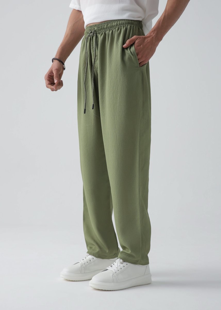 Olive Relax Fit Trouser - Vastah Official®