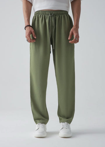 Olive Relax Fit Trouser - Vastah Official®