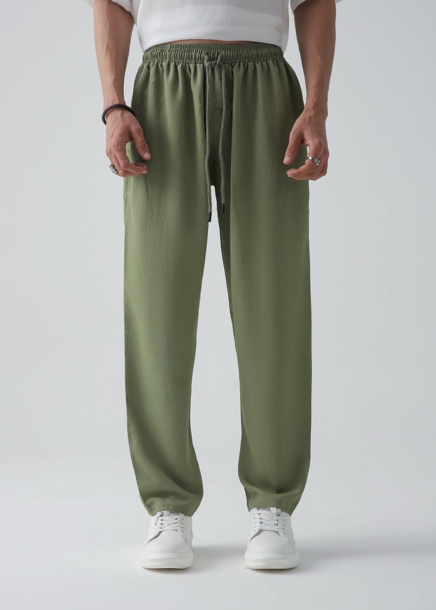 Olive Relax Fit Trouser - Vastah Official®