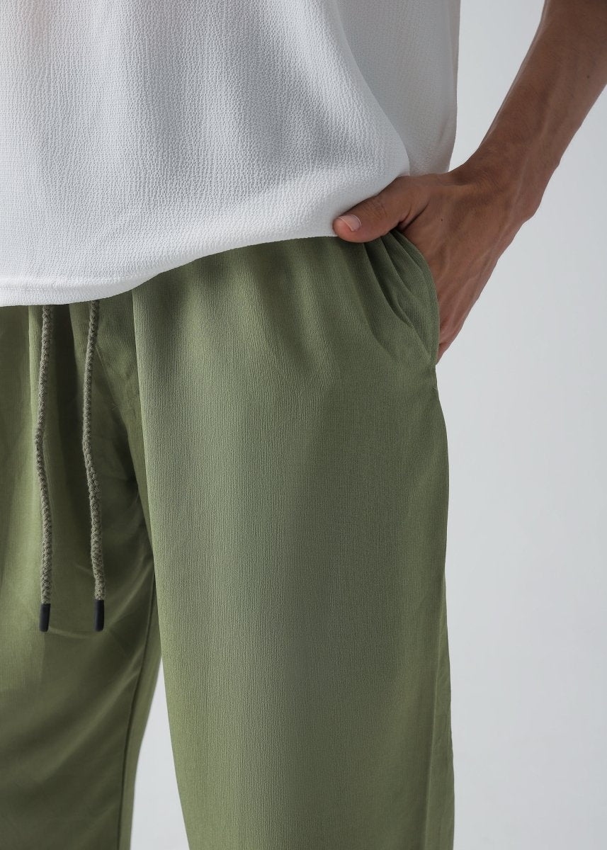 Olive Relax Fit Trouser - Vastah Official®